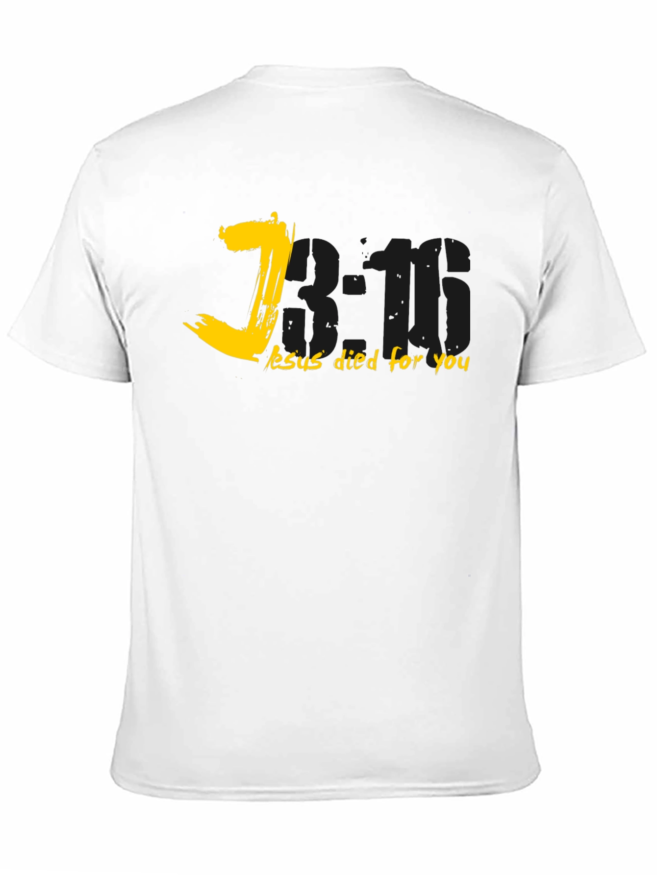 John 3:16 Black Christian T-Shirt