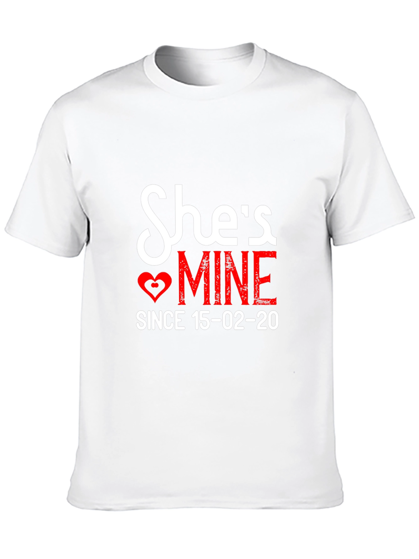 Shes Mine T-Shirt - Romantic Couple Tee