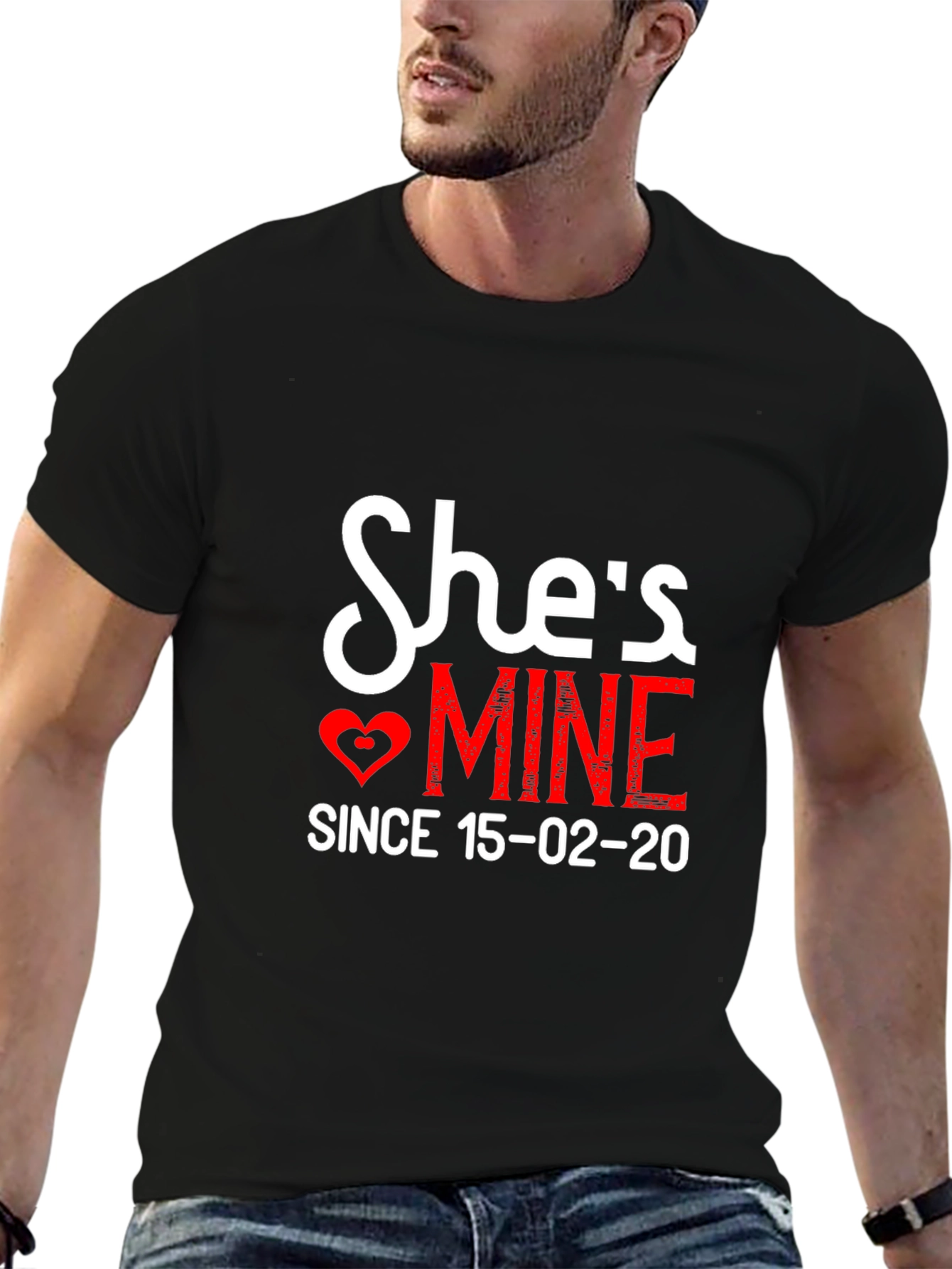 Shes Mine T-Shirt - Romantic Couple Tee