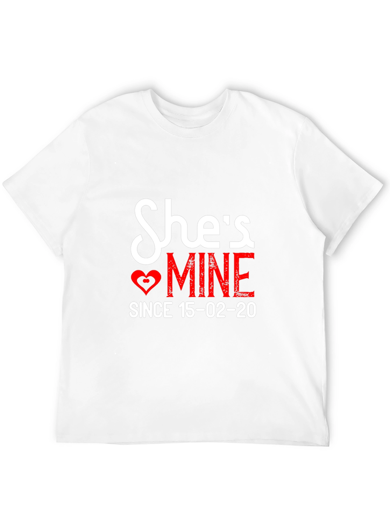 Shes Mine T-Shirt - Romantic Couple Tee