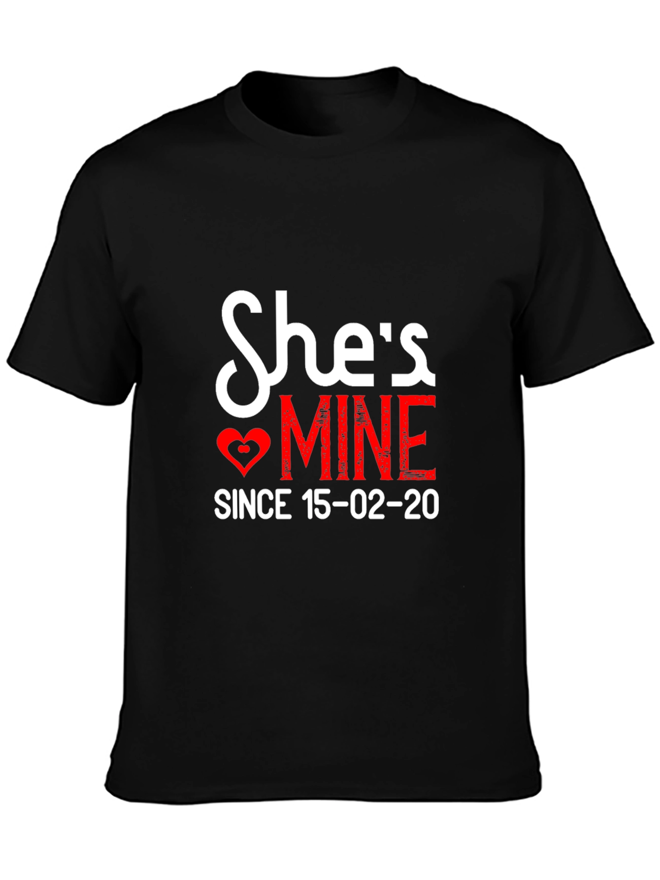 Shes Mine T-Shirt - Romantic Couple Tee