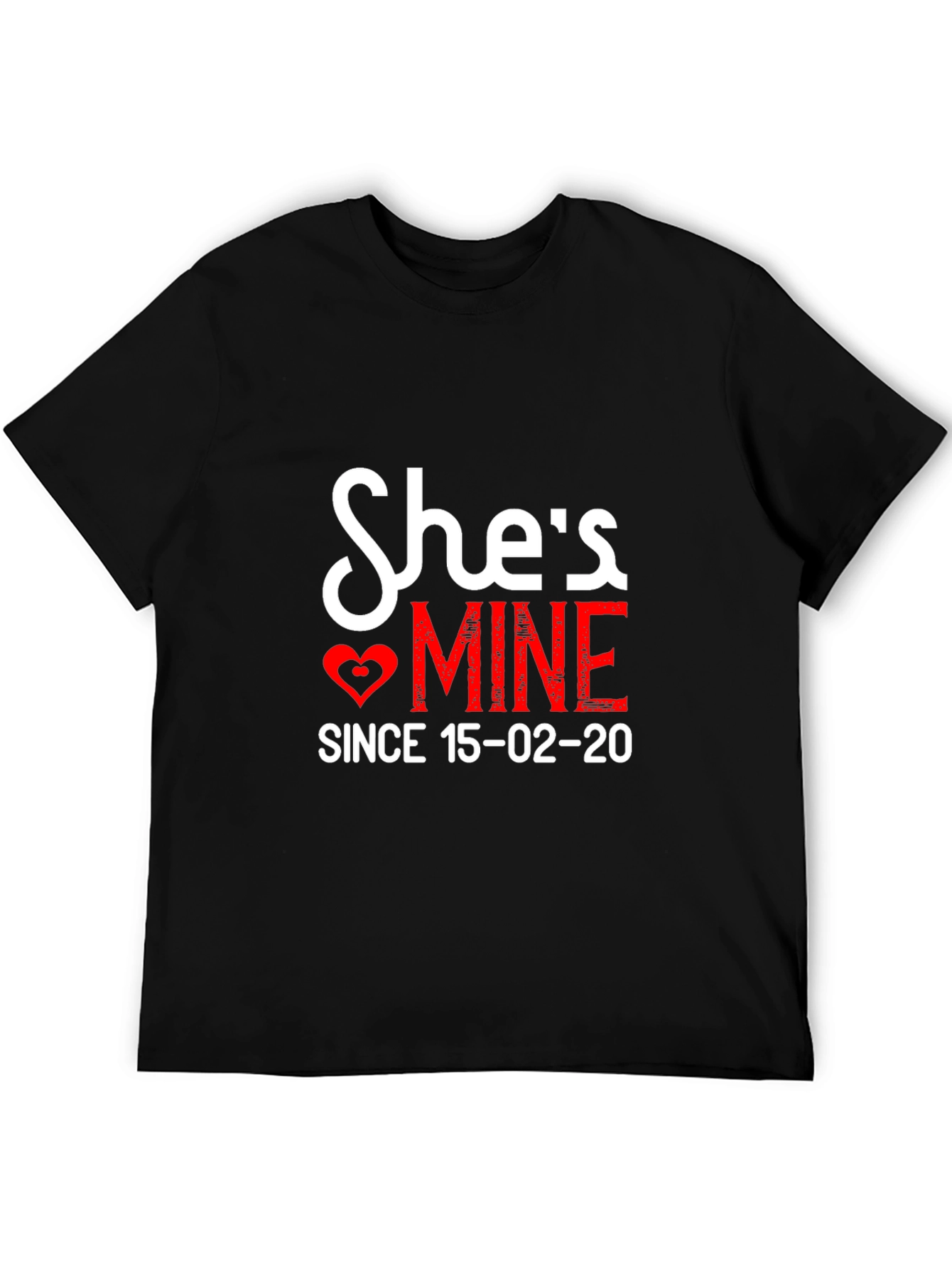 Shes Mine T-Shirt - Romantic Couple Tee