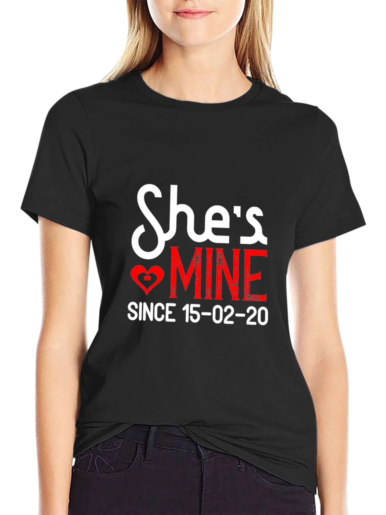 Shes Mine T-Shirt - Romantic Couple Tee