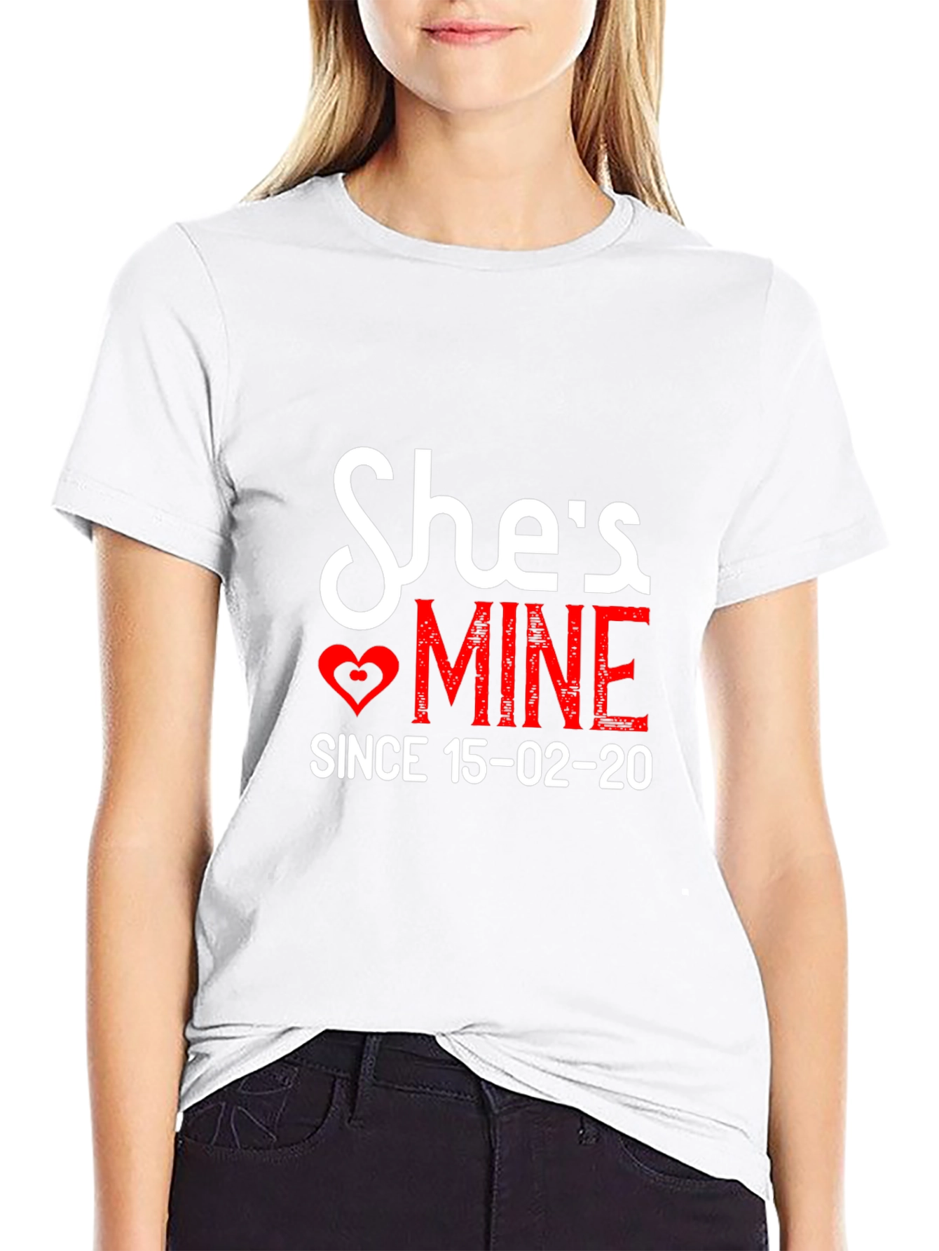 Shes Mine T-Shirt - Romantic Couple Tee