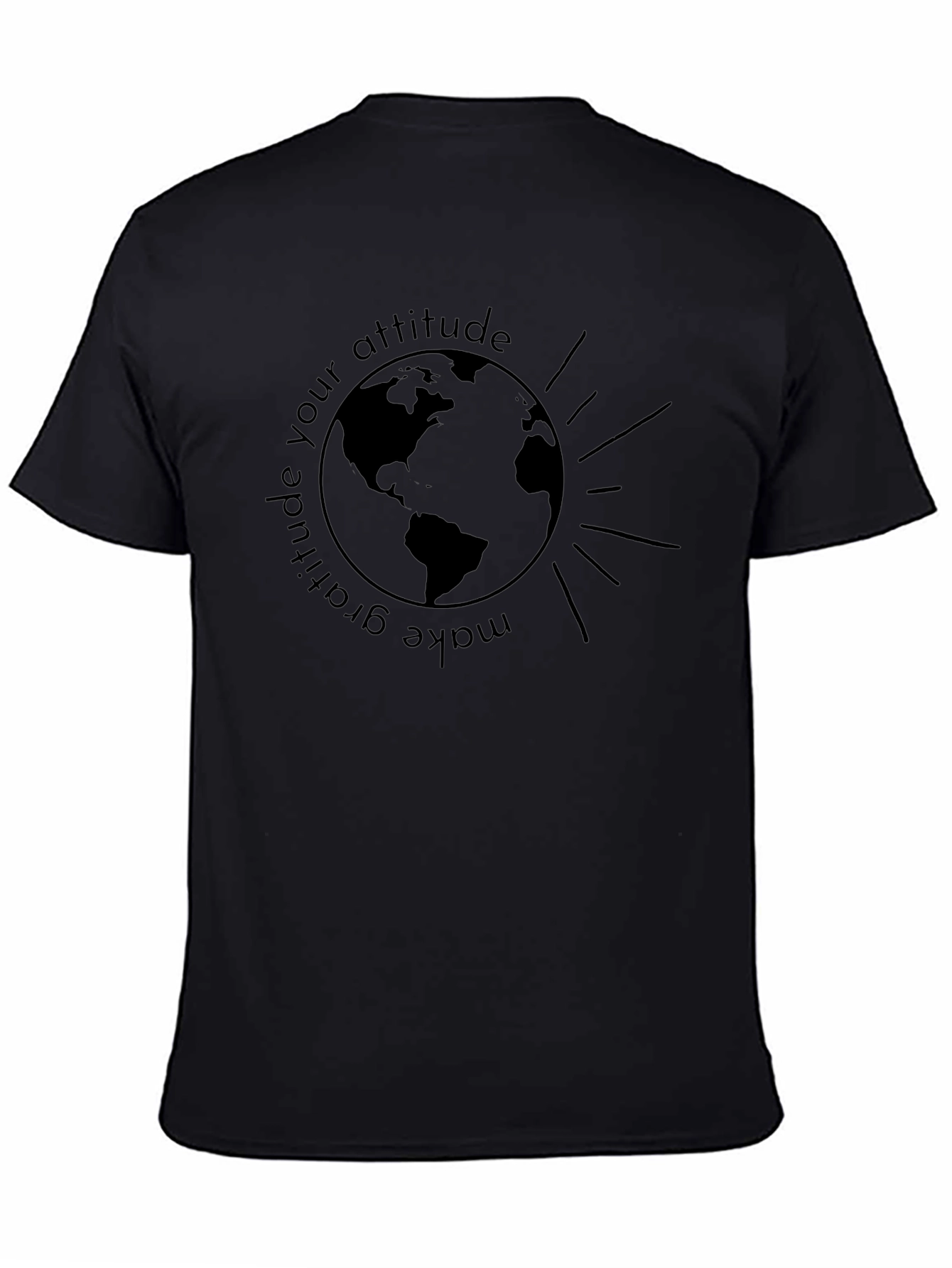 Gratitude Attitude Graphic Tee - Earth Design