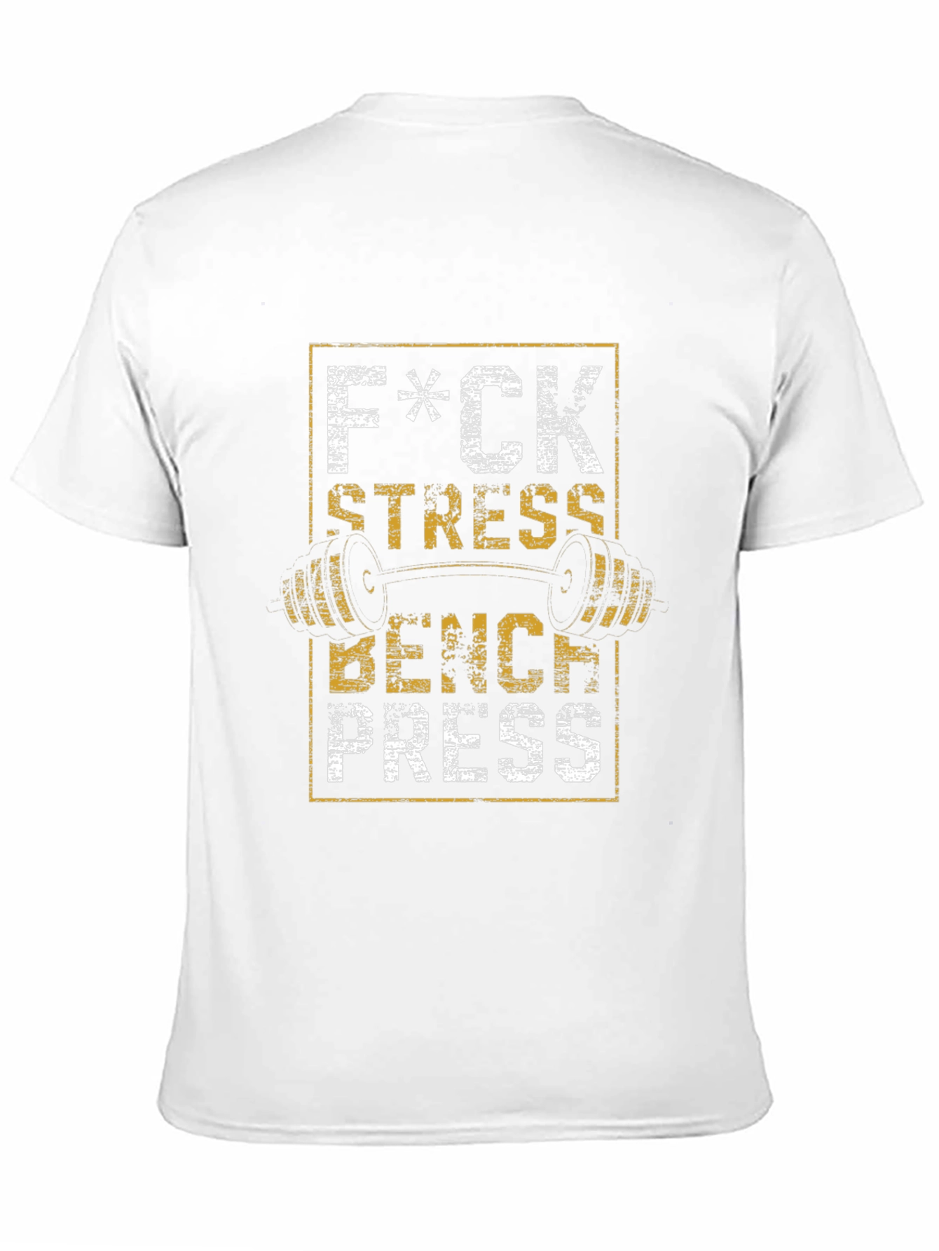 F*ck Stress Bench Press Graphic T-Shirt