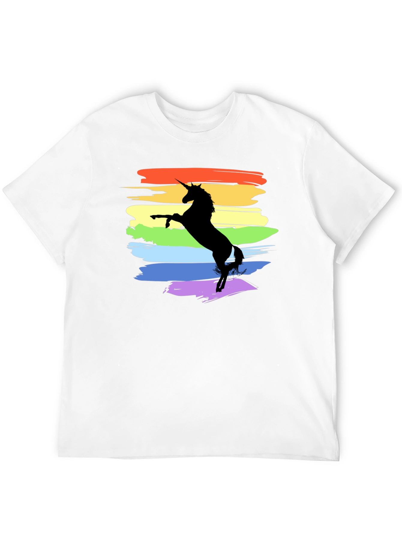 Unicorn Rainbow Pride T-Shirt - Black