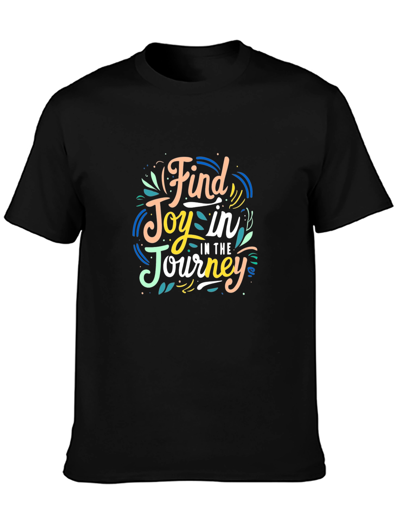 Find Joy in the Journey Black T-Shirt