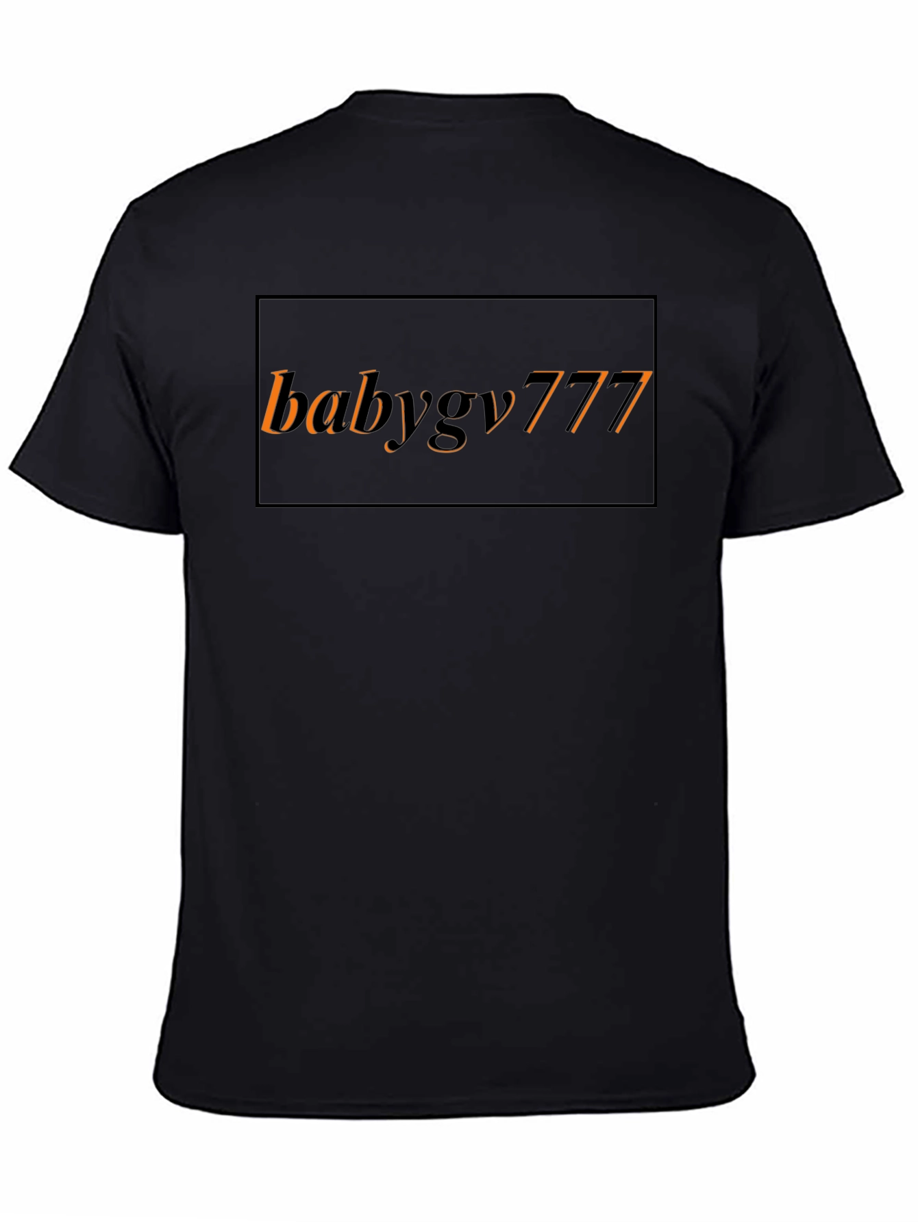 Babygy777 Graphic Print Black T-Shirt