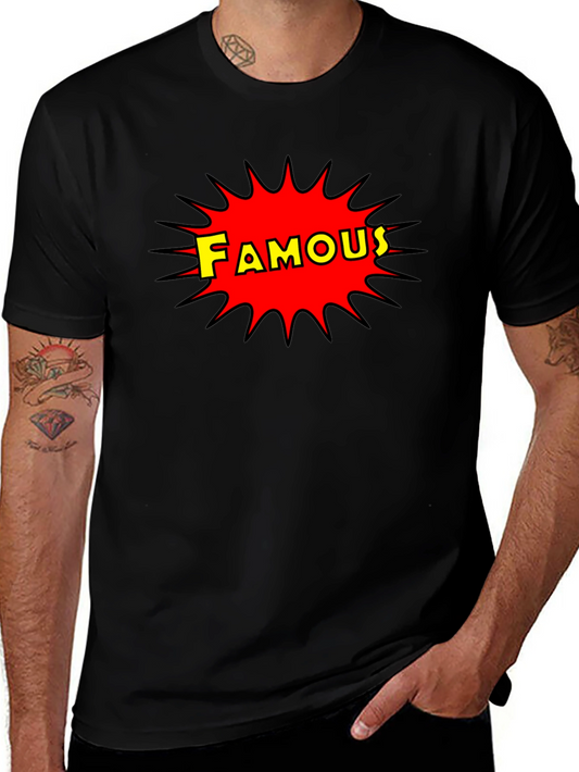 Famous Graphic Print Crew Neck T-Shirt