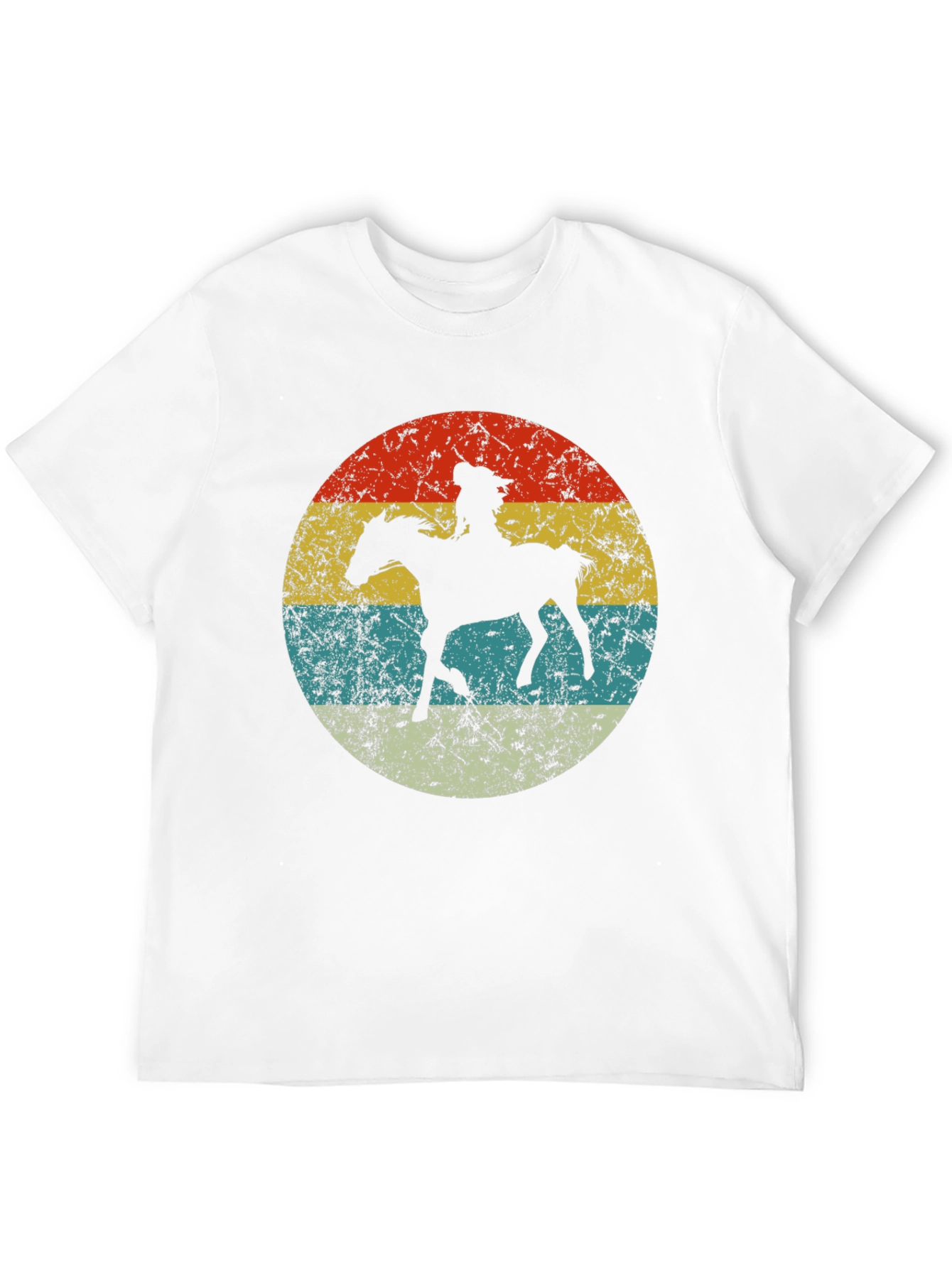 Retro Cowboy Horse T-Shirt - Western Style Tee