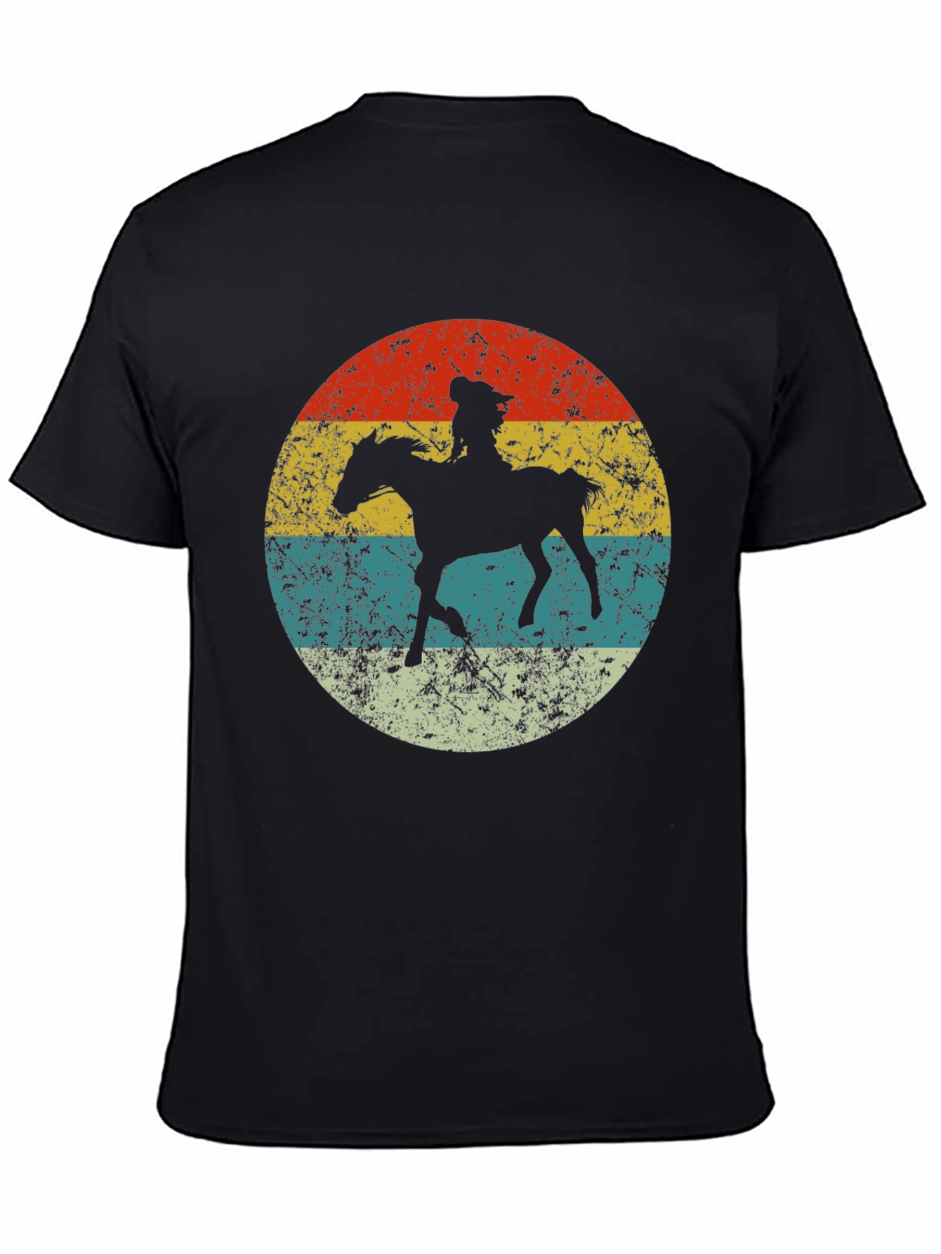 Retro Cowboy Horse T-Shirt - Western Style Tee
