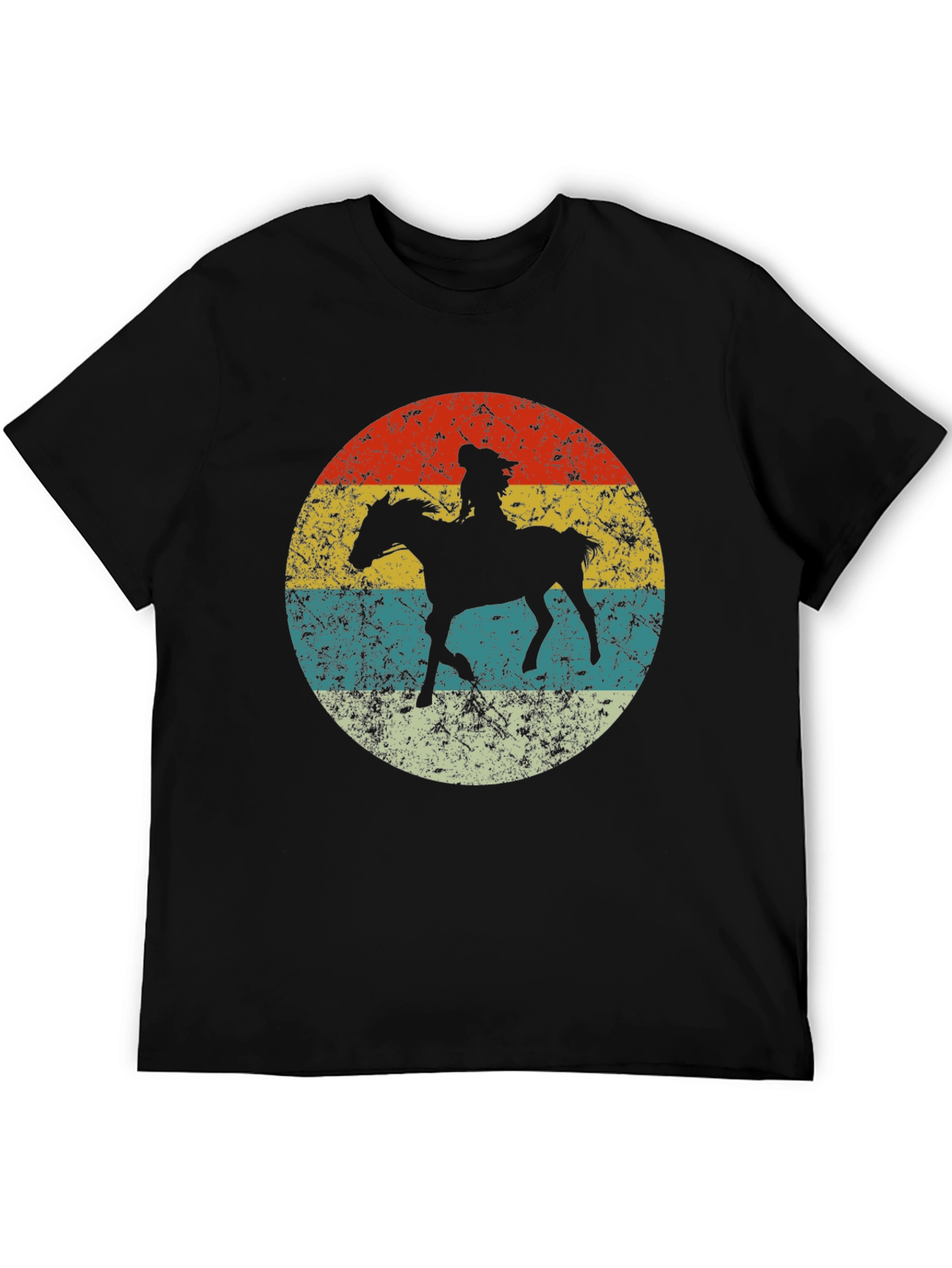 Retro Cowboy Horse T-Shirt - Western Style Tee
