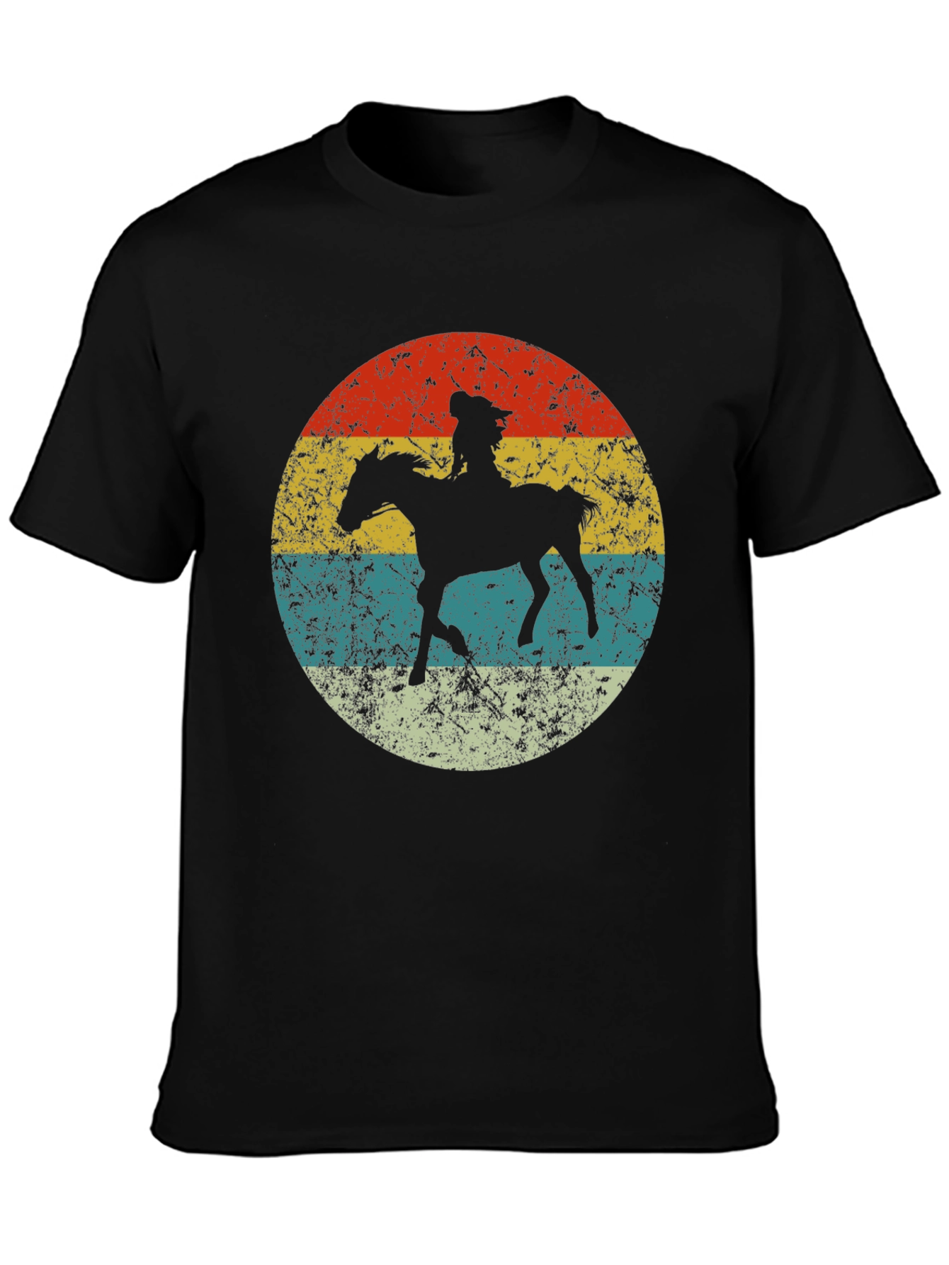 Retro Cowboy Horse T-Shirt - Western Style Tee
