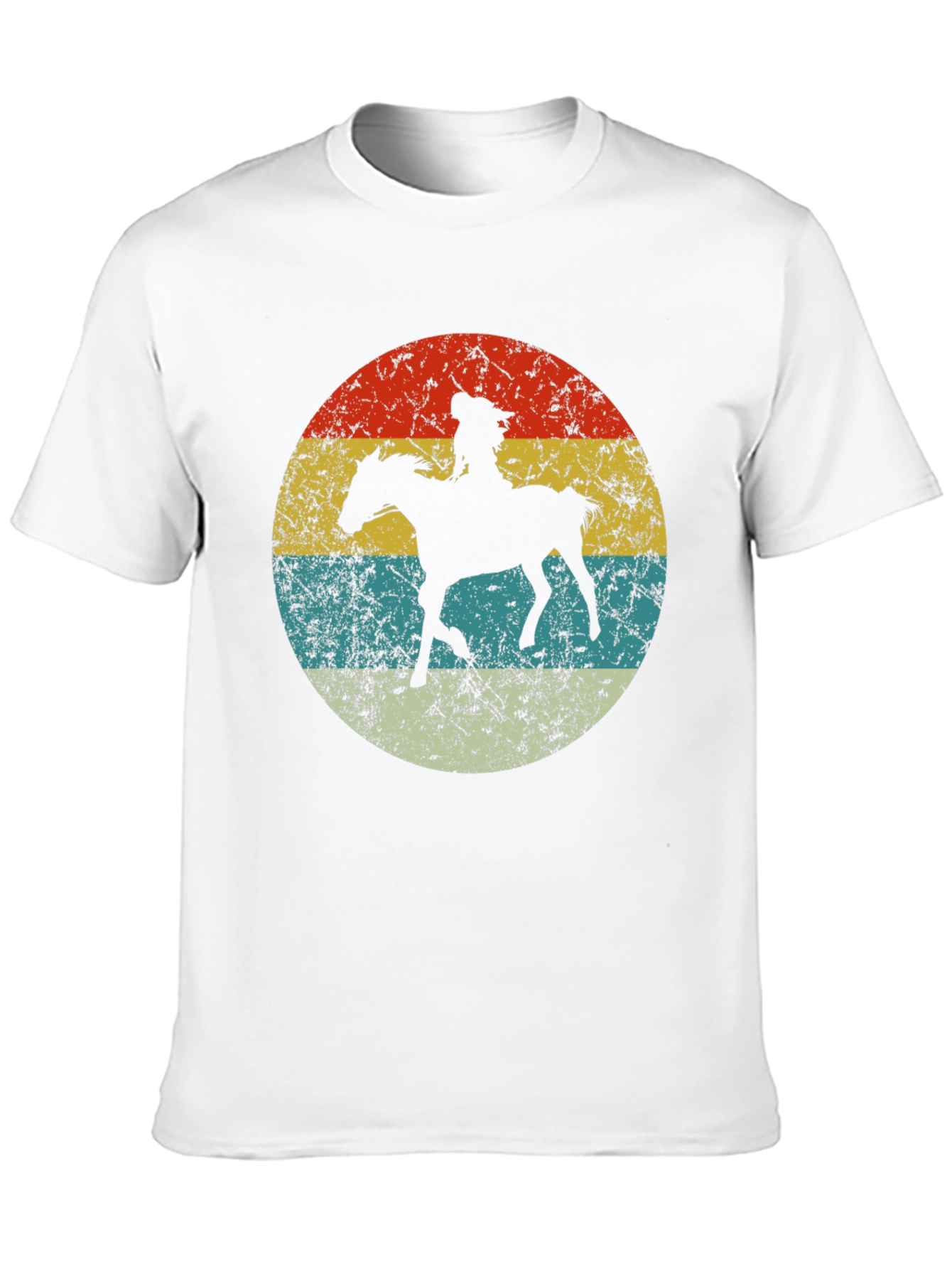 Retro Cowboy Horse T-Shirt - Western Style Tee