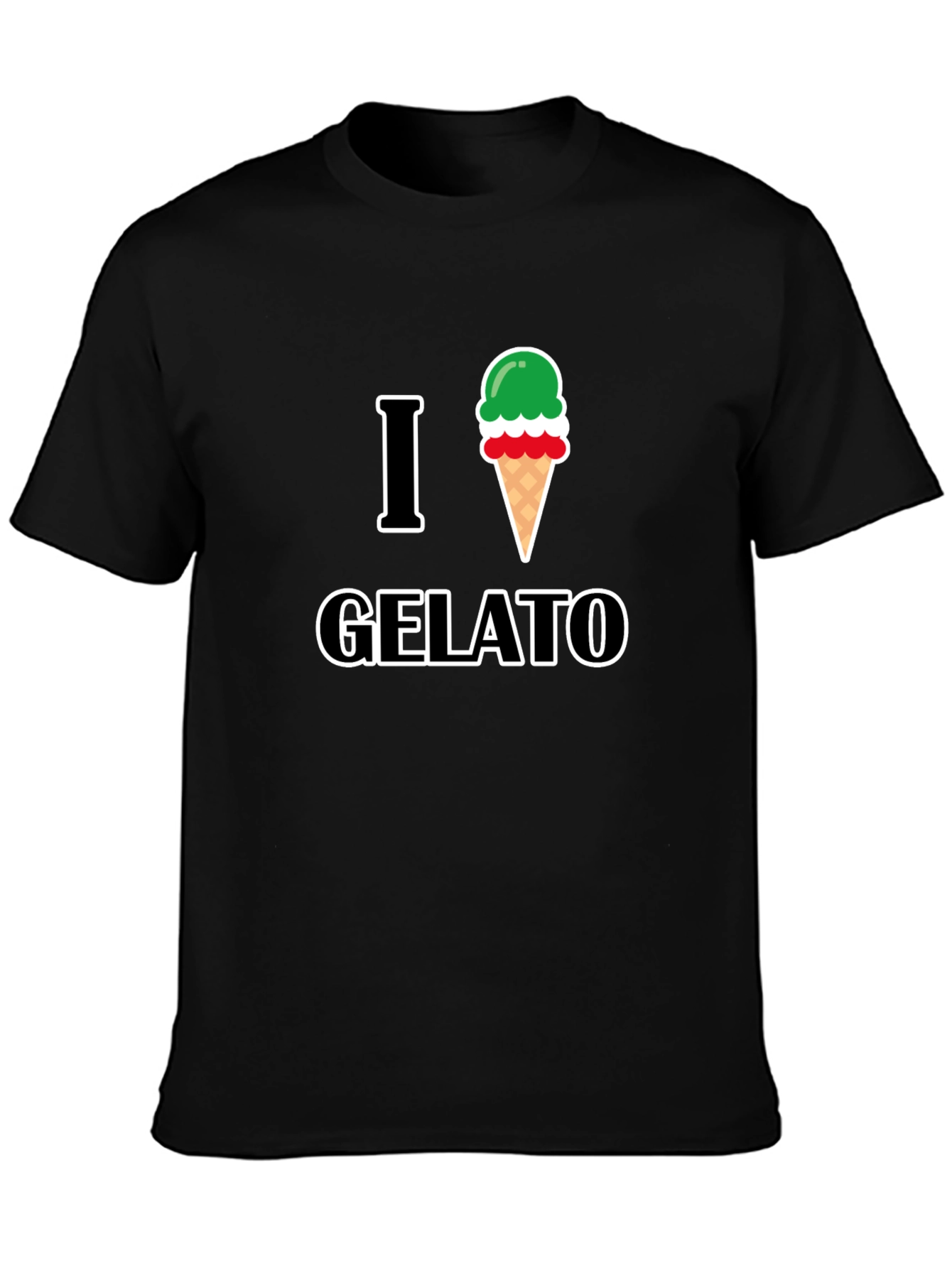 I Love Gelato Graphic T-Shirt - Casual Style