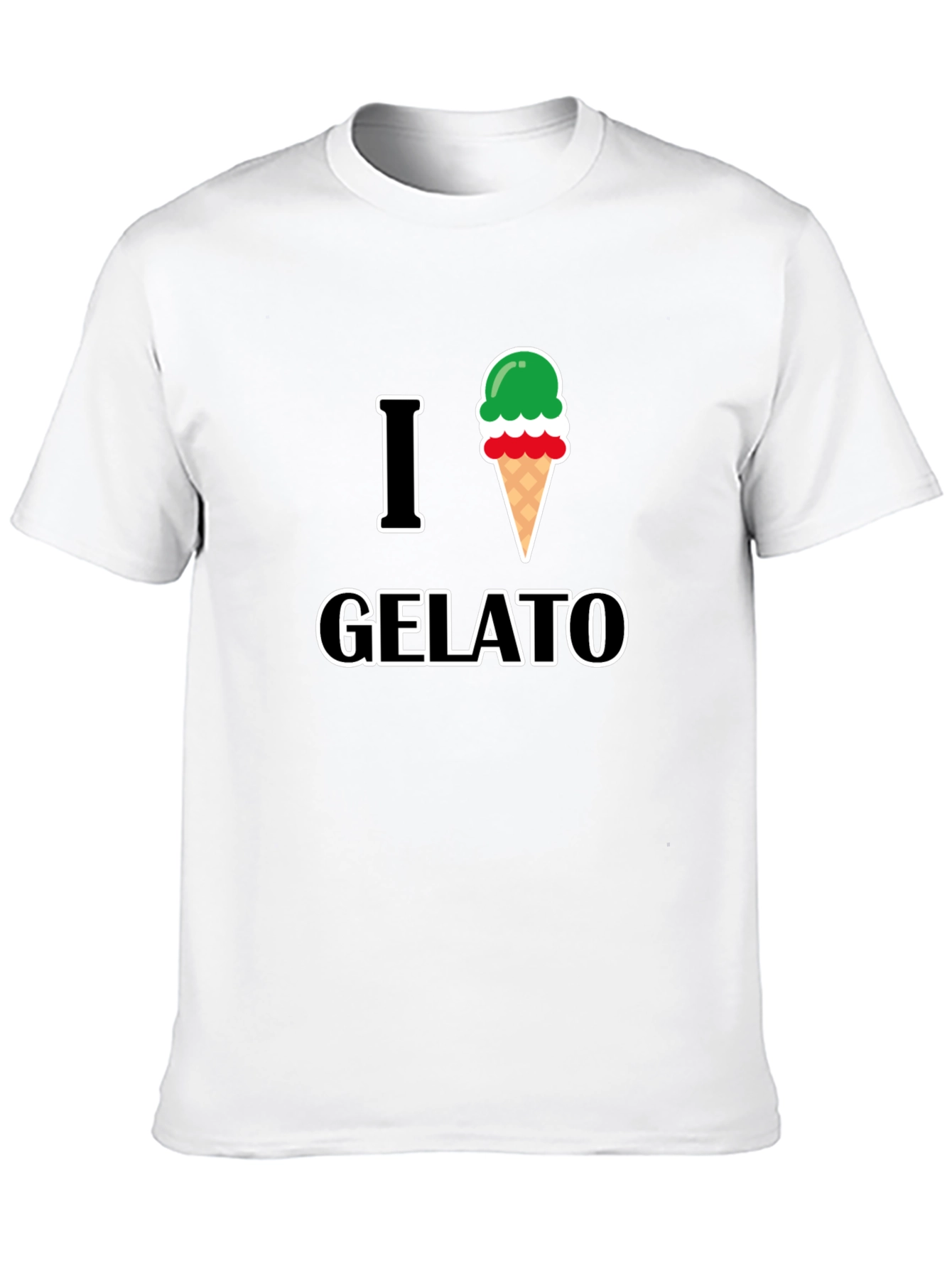 I Love Gelato Graphic T-Shirt - Casual Style