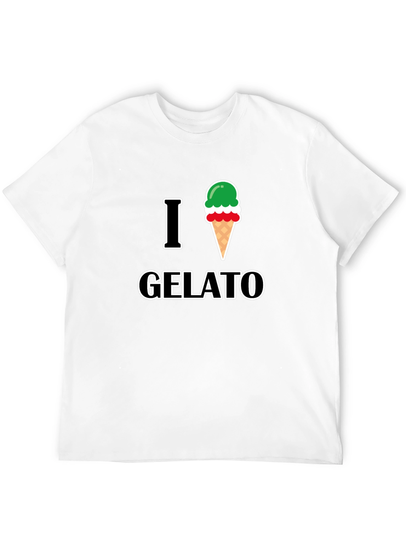 I Love Gelato Graphic T-Shirt - Casual Style
