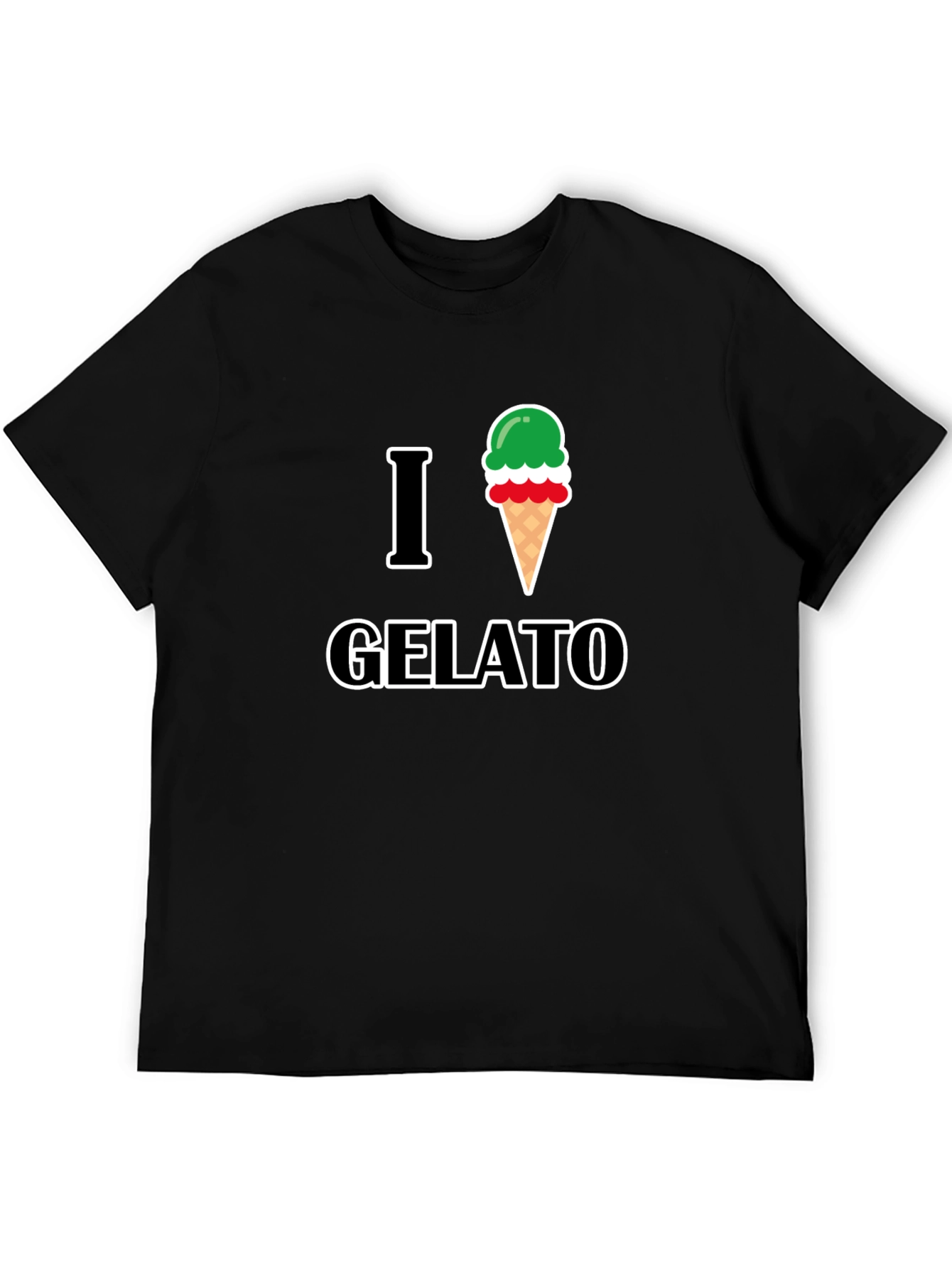 I Love Gelato Graphic T-Shirt - Casual Style