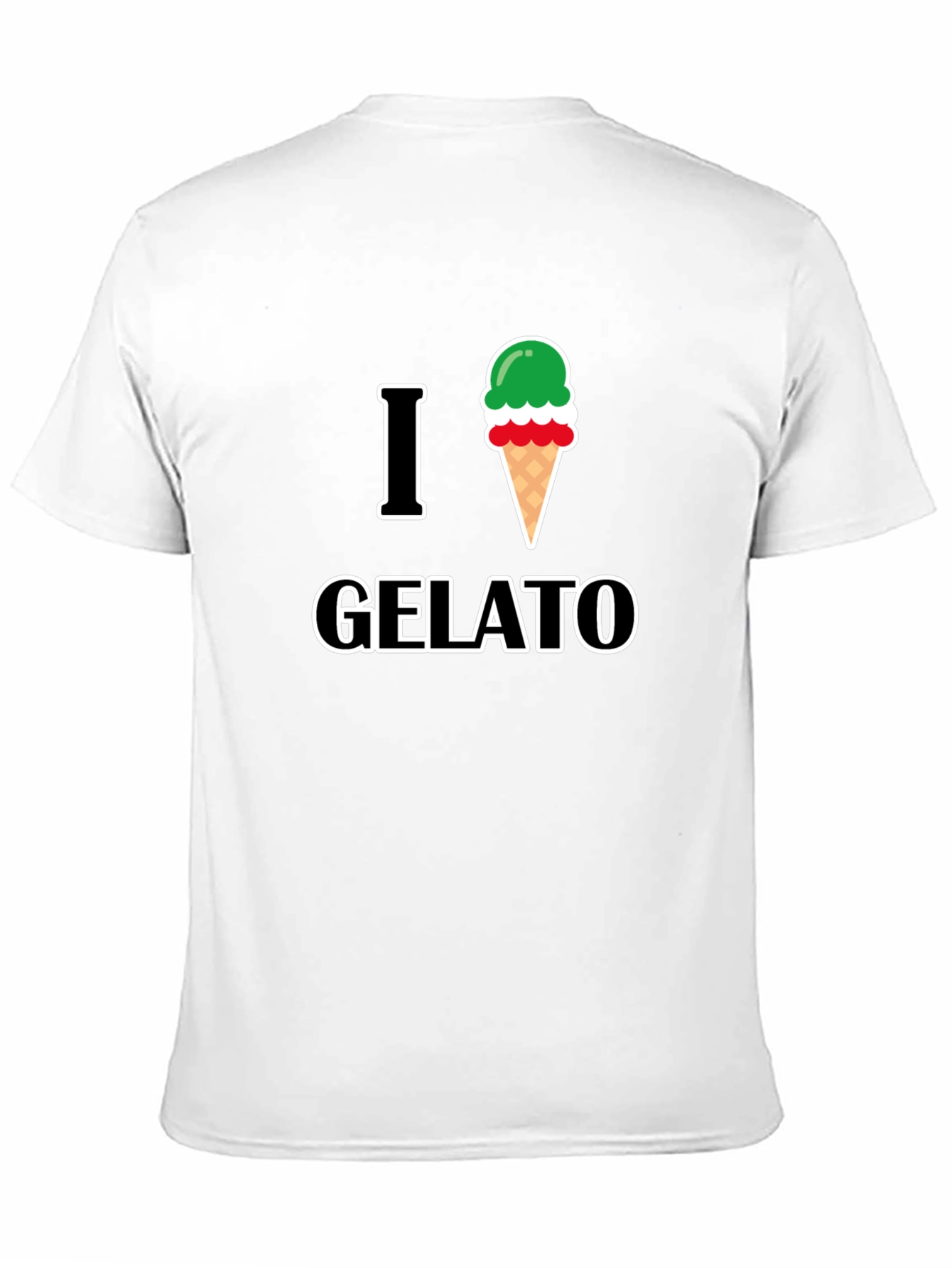 I Love Gelato Graphic T-Shirt - Casual Style