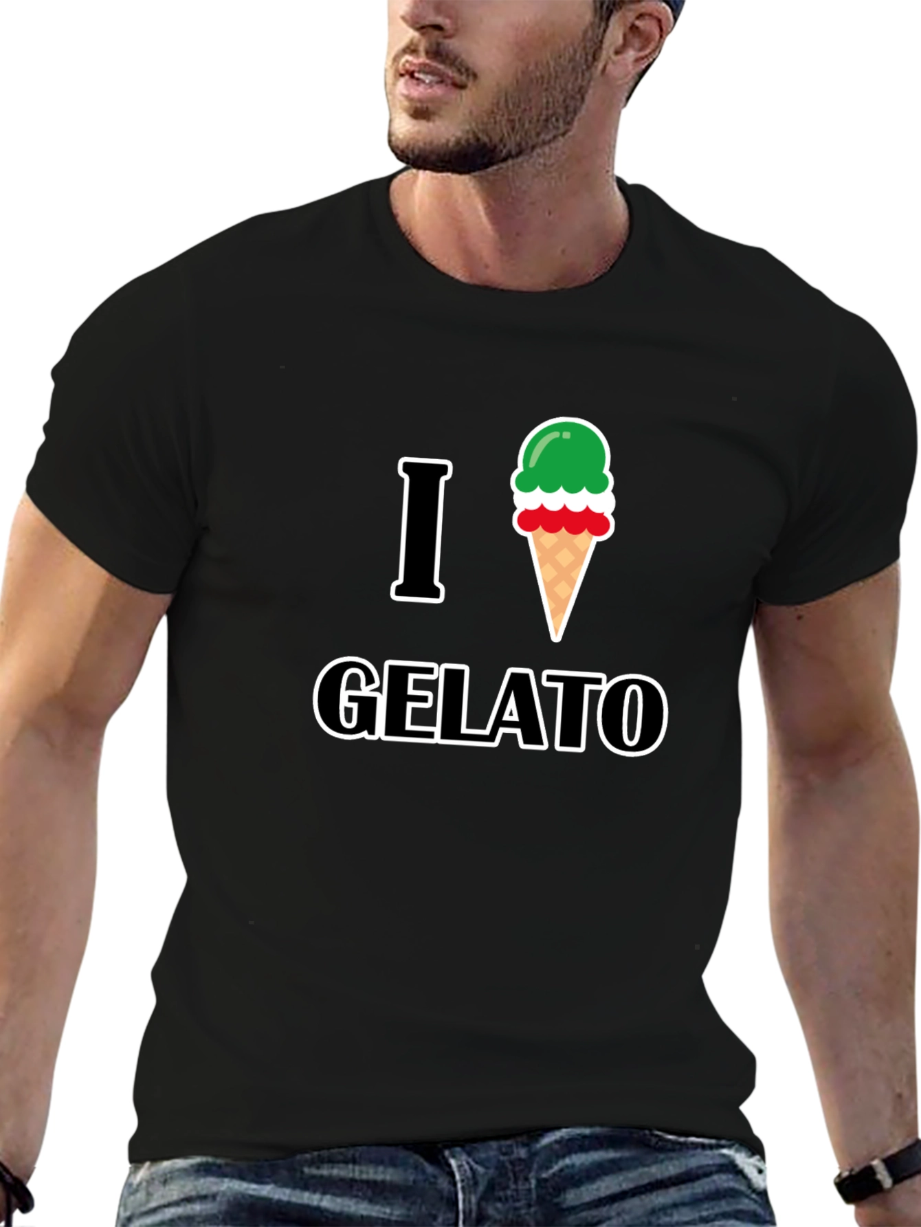 I Love Gelato Graphic T-Shirt - Casual Style
