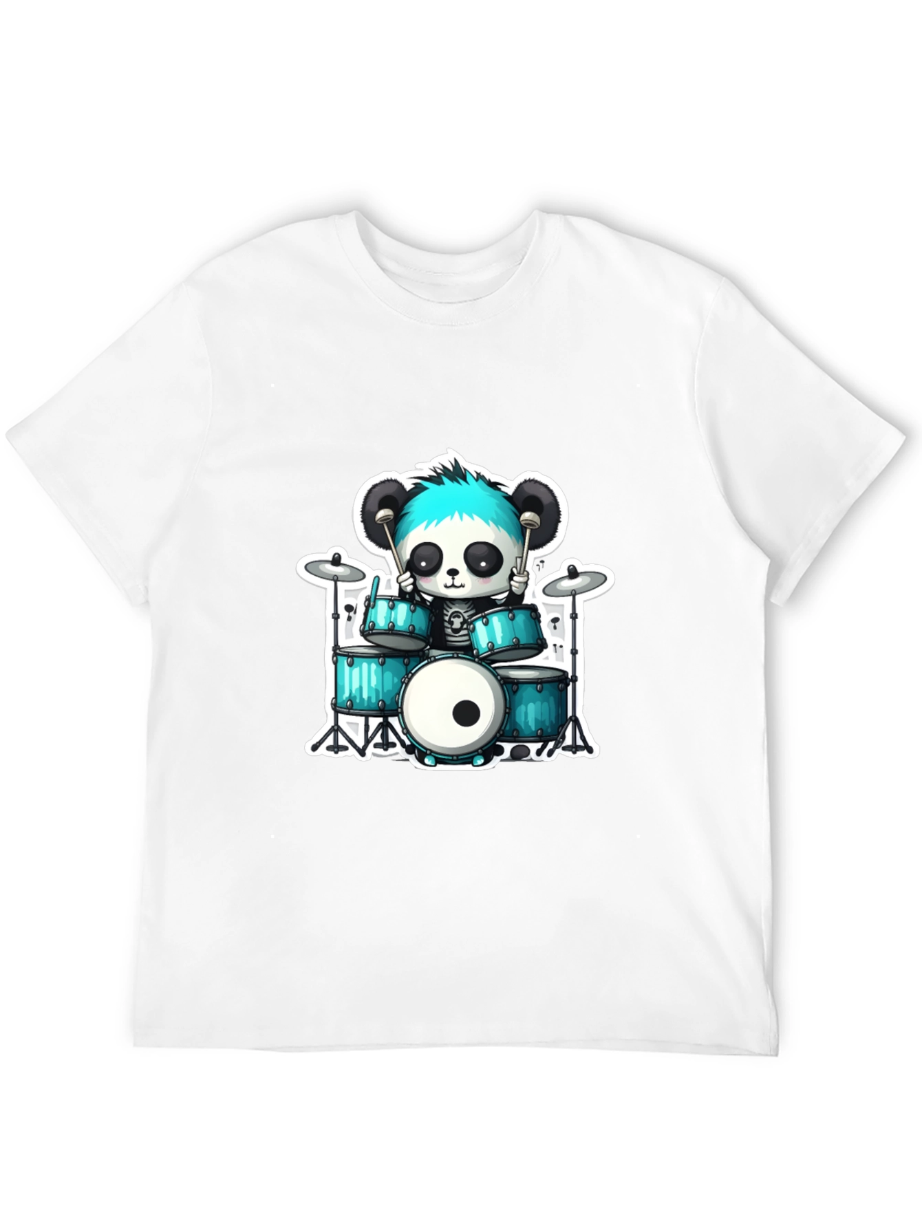 Panda Drummer Graphic Tee - Rock On!