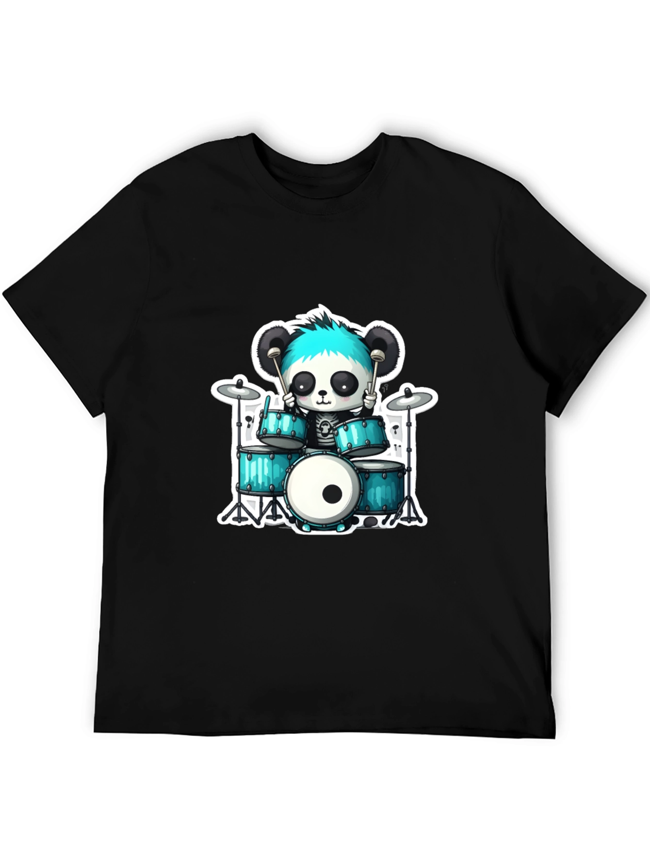 Panda Drummer Graphic Tee - Rock On!