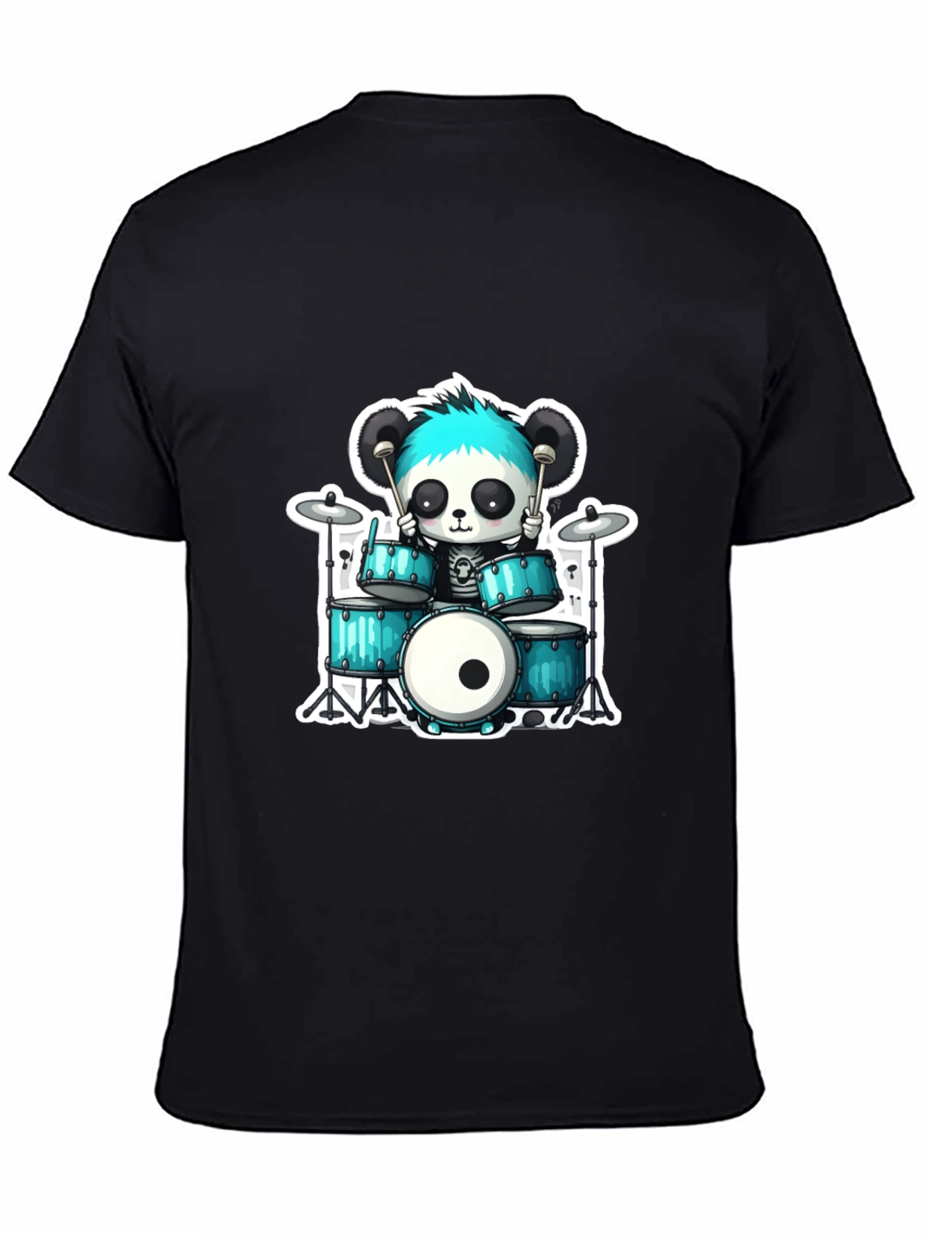 Panda Drummer Graphic Tee - Rock On!