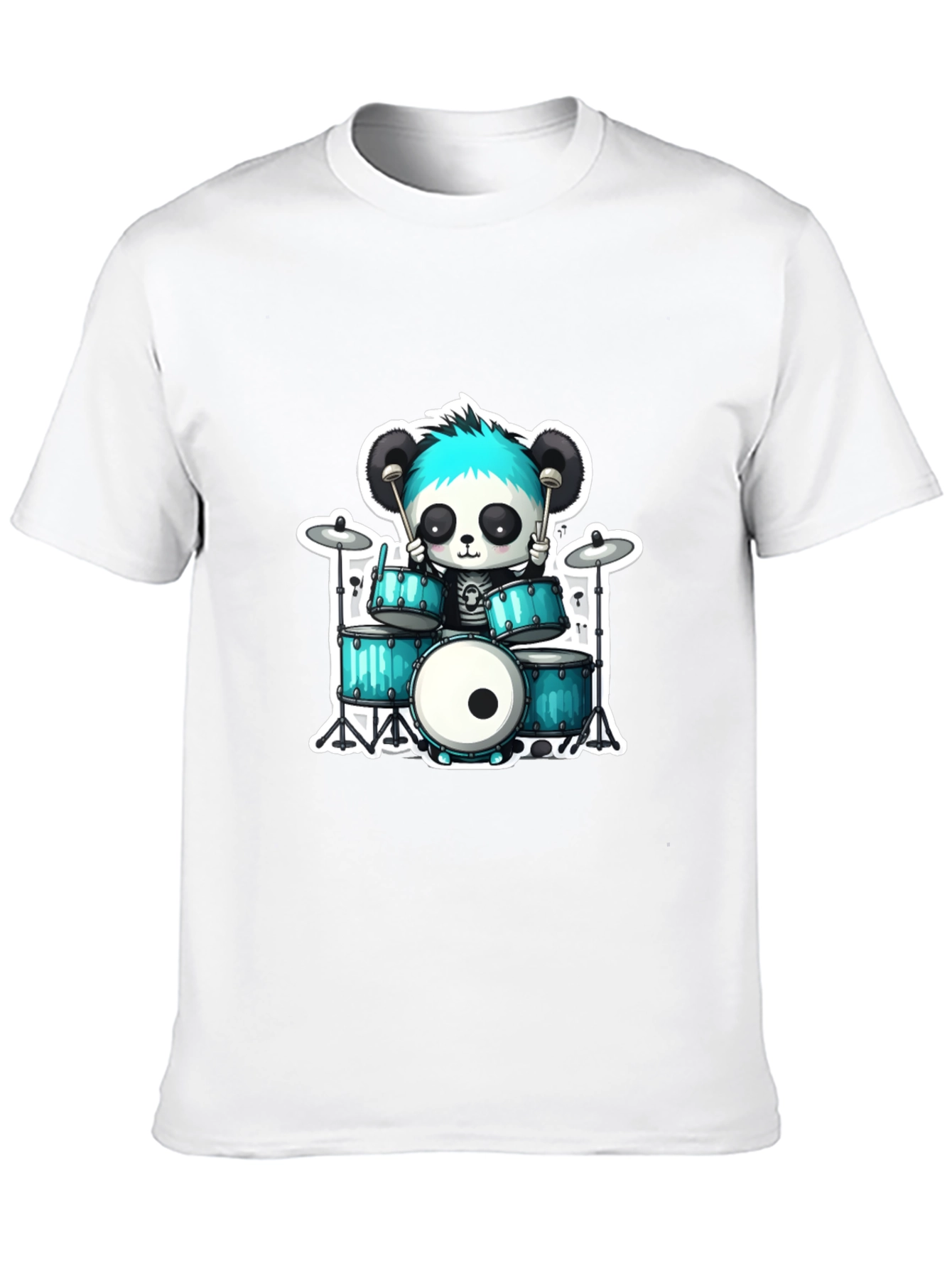 Panda Drummer Graphic Tee - Rock On!