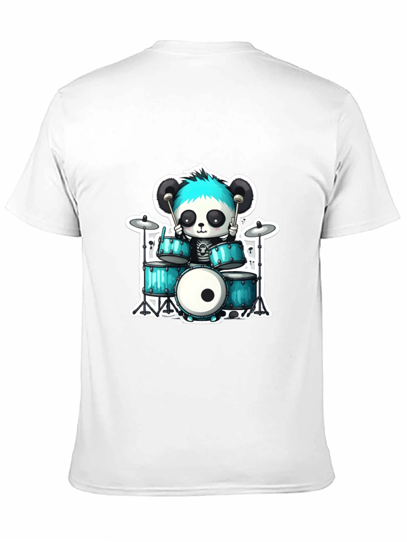Panda Drummer Graphic Tee - Rock On!