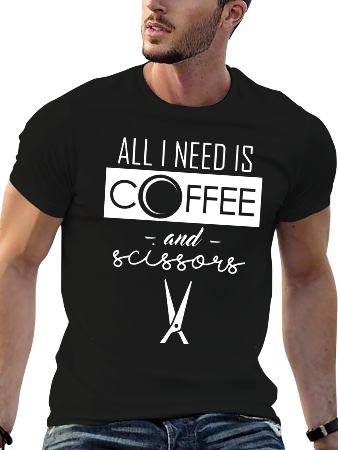 All I Need Is Coffee & Scissors T-Shirt