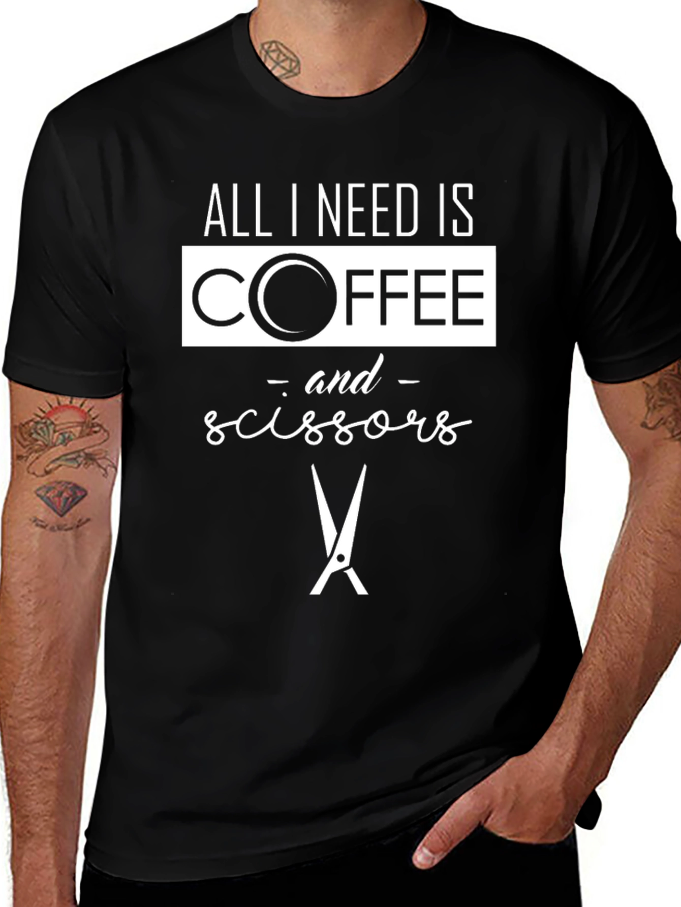 All I Need Is Coffee & Scissors T-Shirt