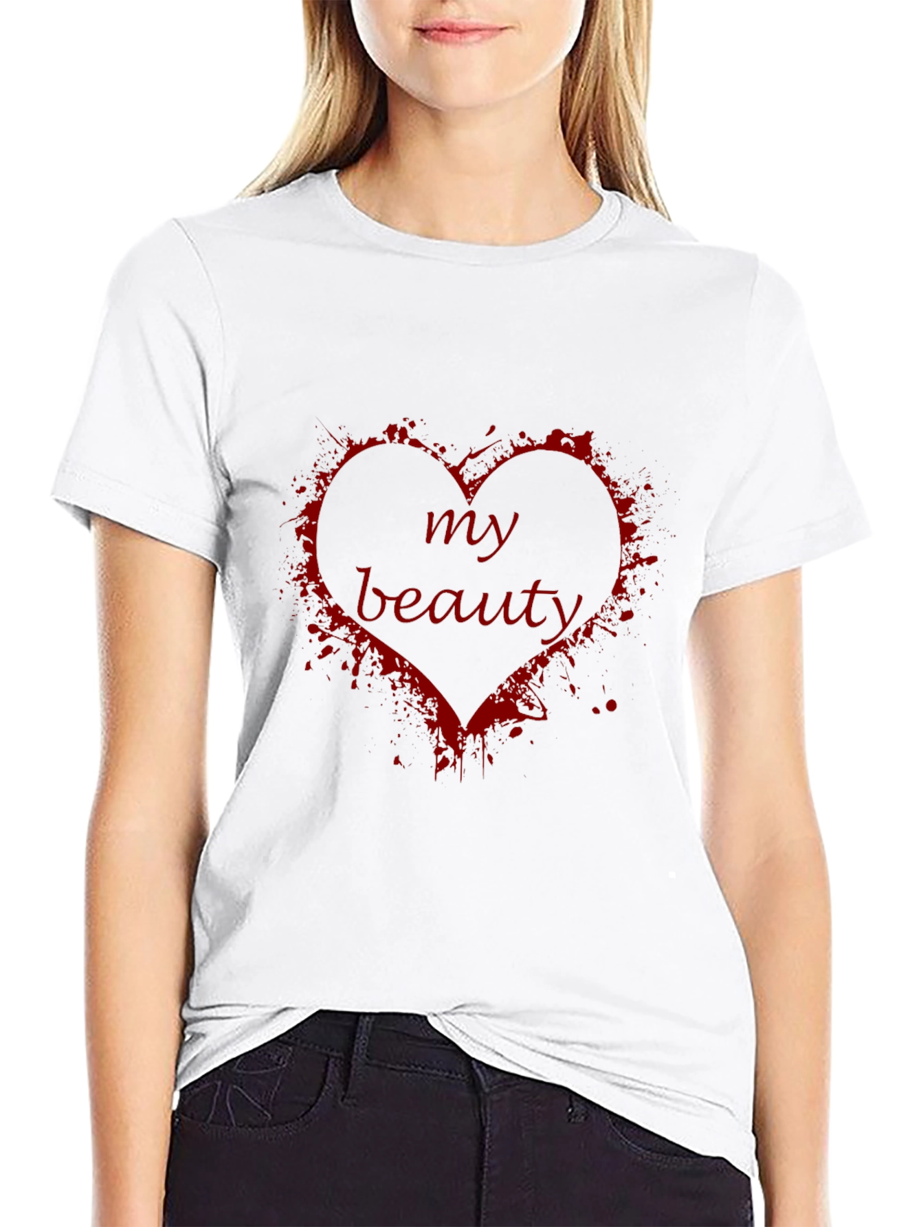 My Beauty Heart Graphic T-Shirt - Soft Black Tee