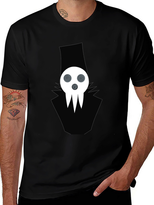 Grim Reaper Graphic Tee - Black Cotton Blend