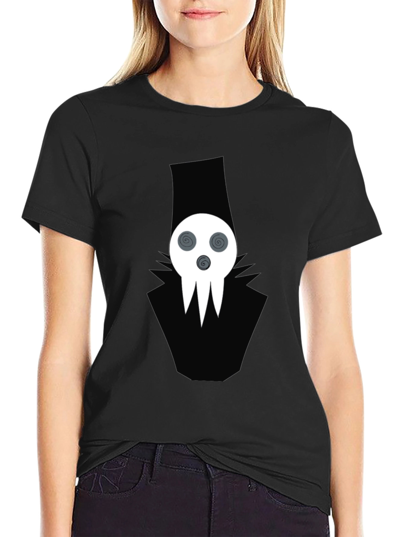 Grim Reaper Graphic Tee - Black Cotton Blend