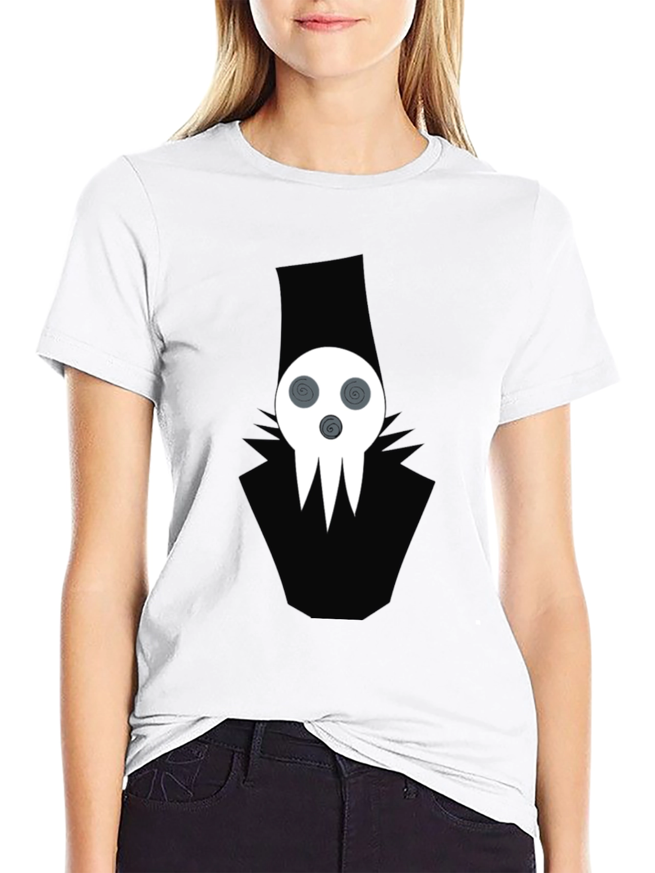 Grim Reaper Graphic Tee - Black Cotton Blend