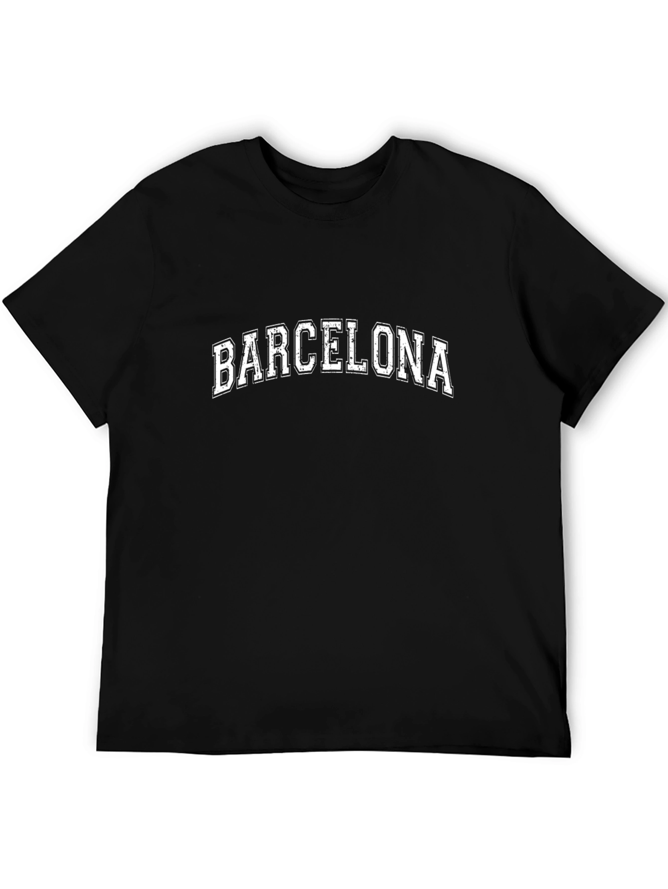 Barcelona Graphic T-Shirt - Black Cotton Tee