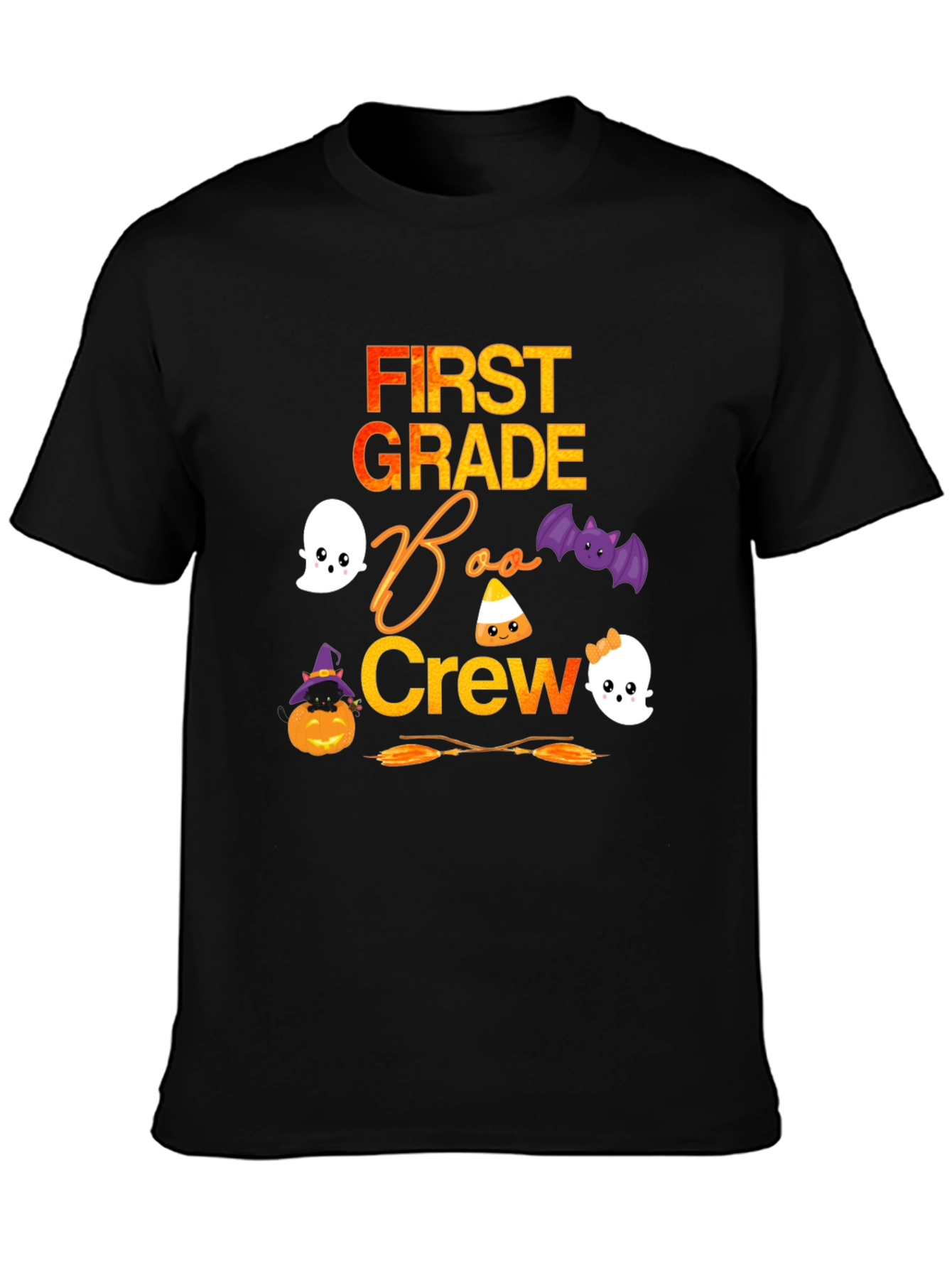 First Grade Boo Crew Halloween T-Shirt