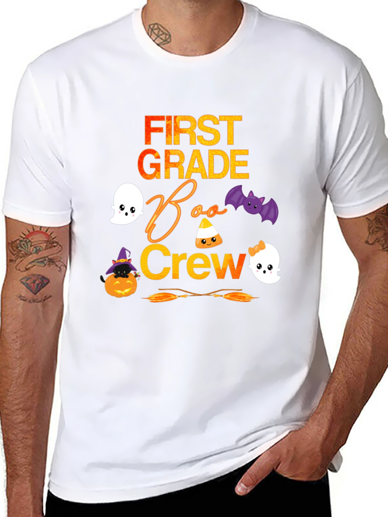 First Grade Boo Crew Halloween T-Shirt