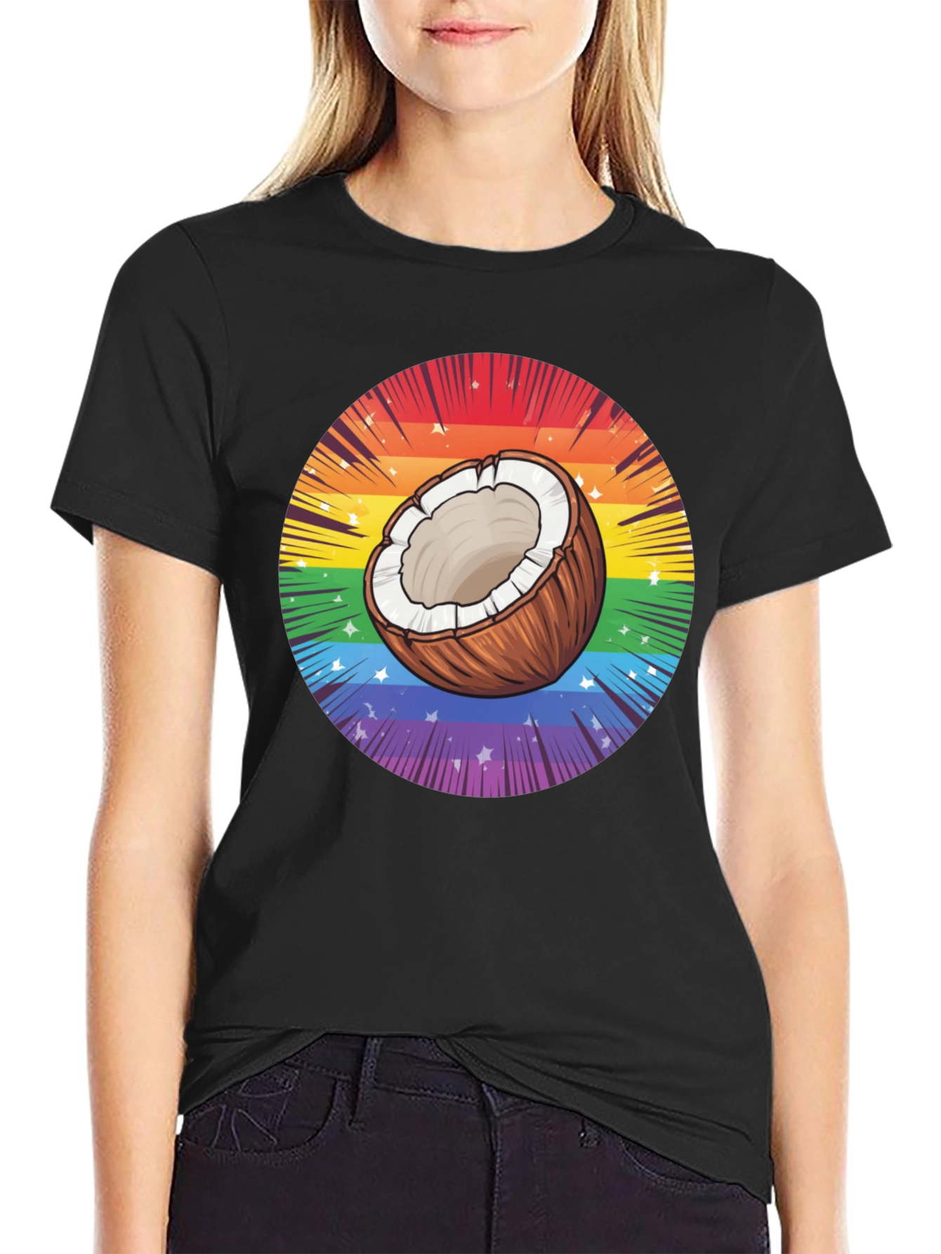 Rainbow Coconut Tee