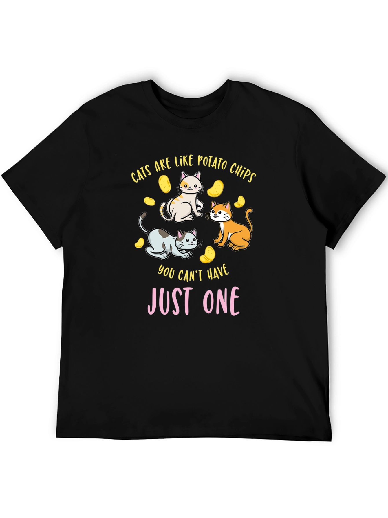 Cats are Like Potato Chips Funny T-Shirt