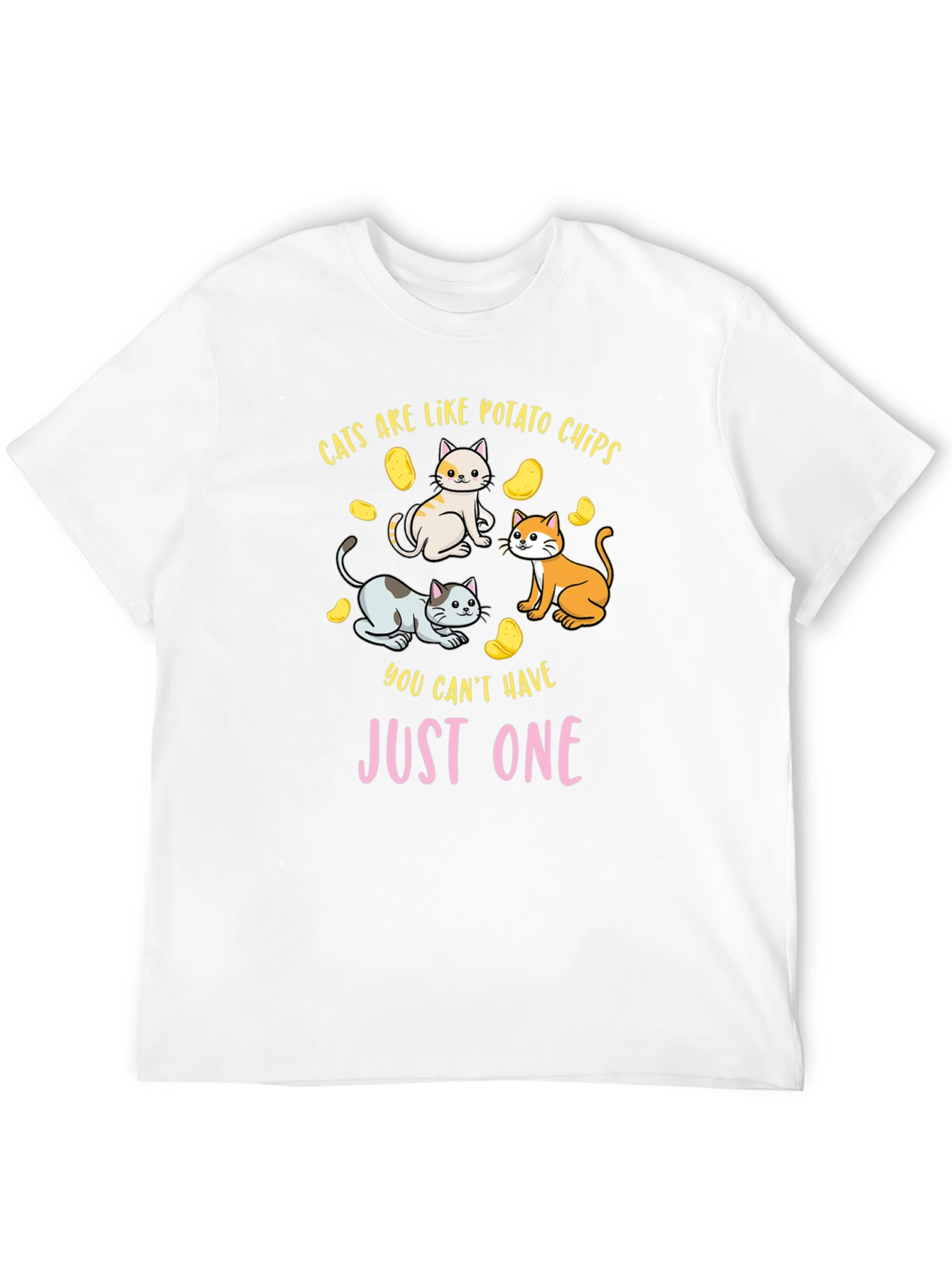 Cats are Like Potato Chips Funny T-Shirt