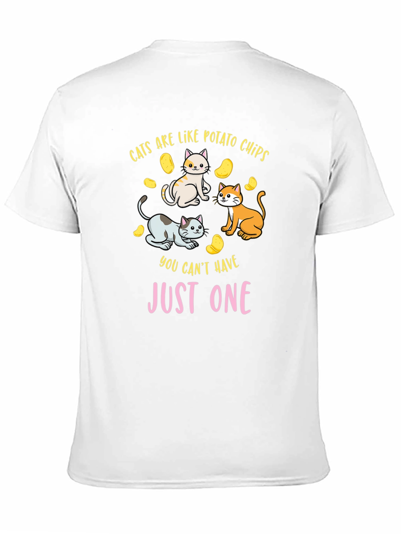 Cats are Like Potato Chips Funny T-Shirt
