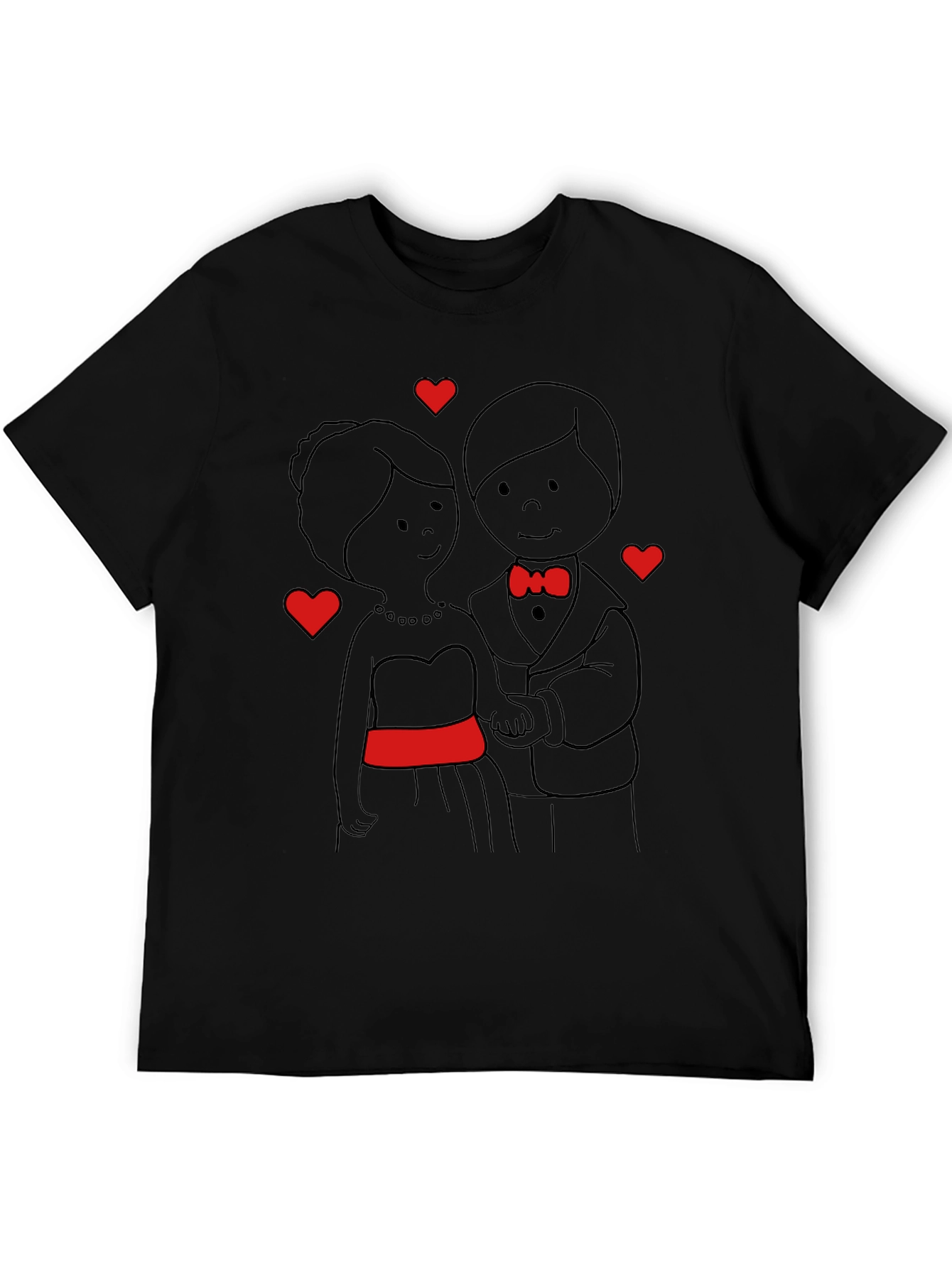 Romantic Couple Tee - Cartoon Style
