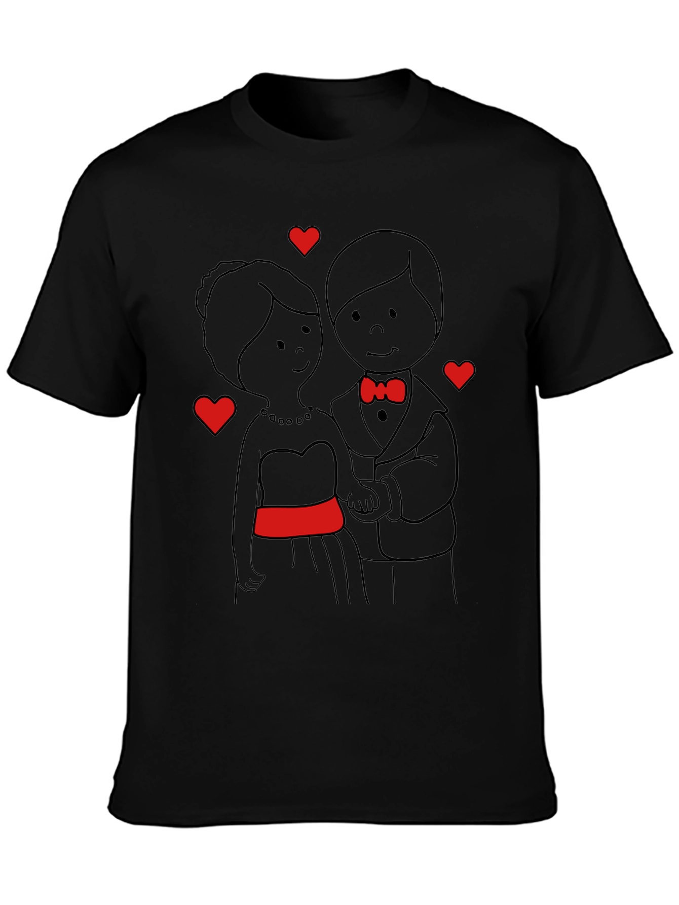 Romantic Couple Tee - Cartoon Style