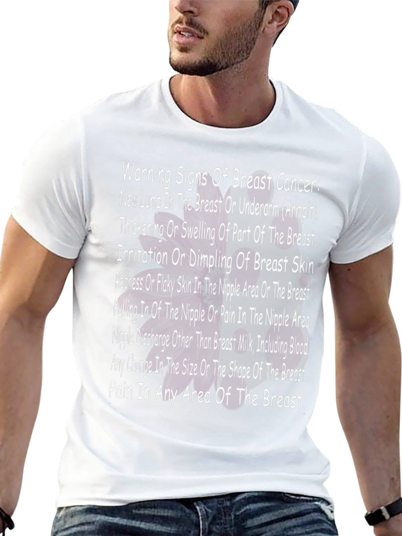 Breast Cancer Awareness T-Shirt - Warning Signs