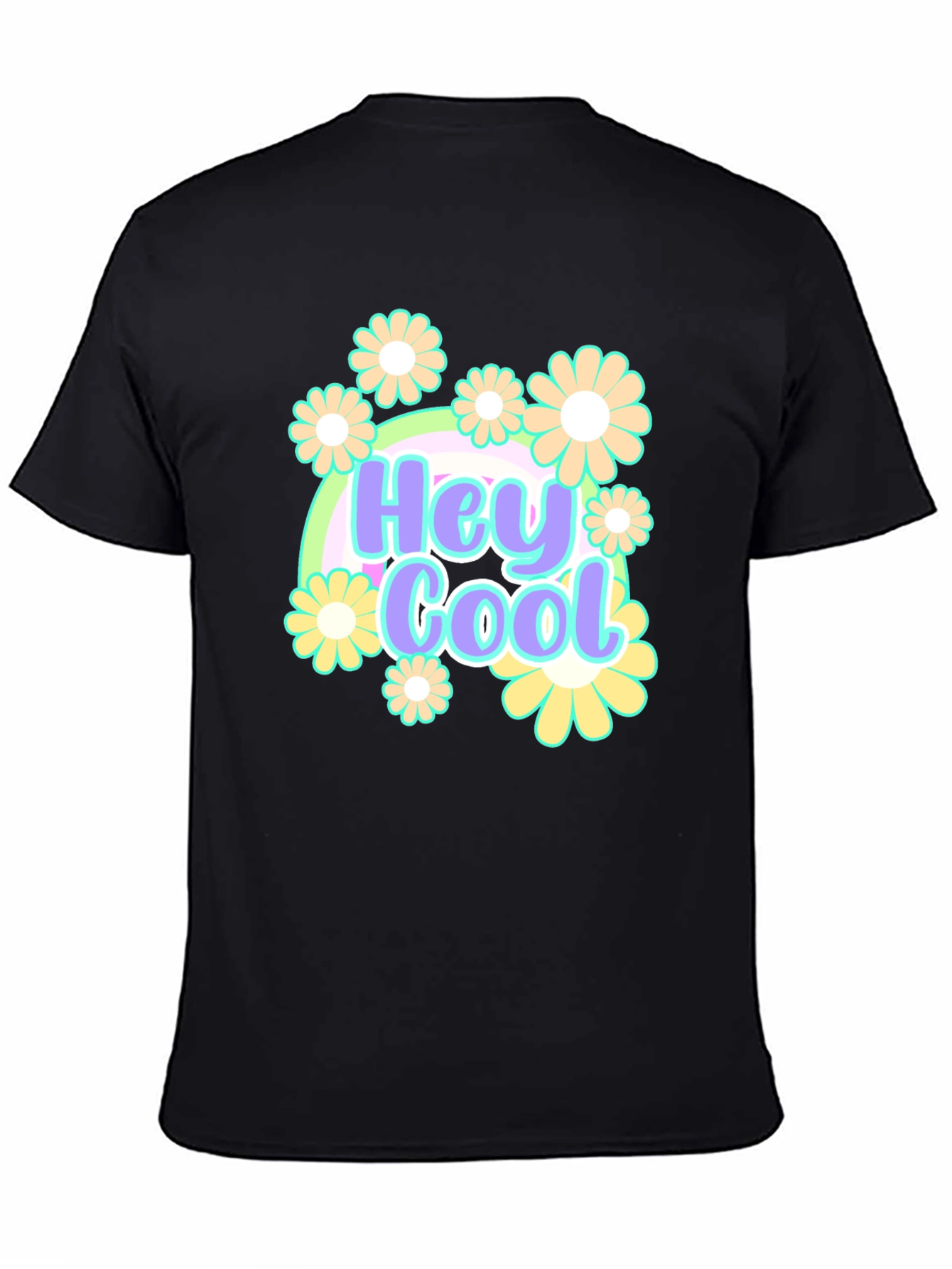Hey Cool Floral Graphic T-Shirt