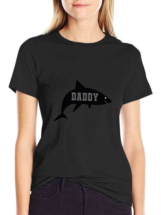 Daddy Shark T-Shirt - Black Graphic Tee