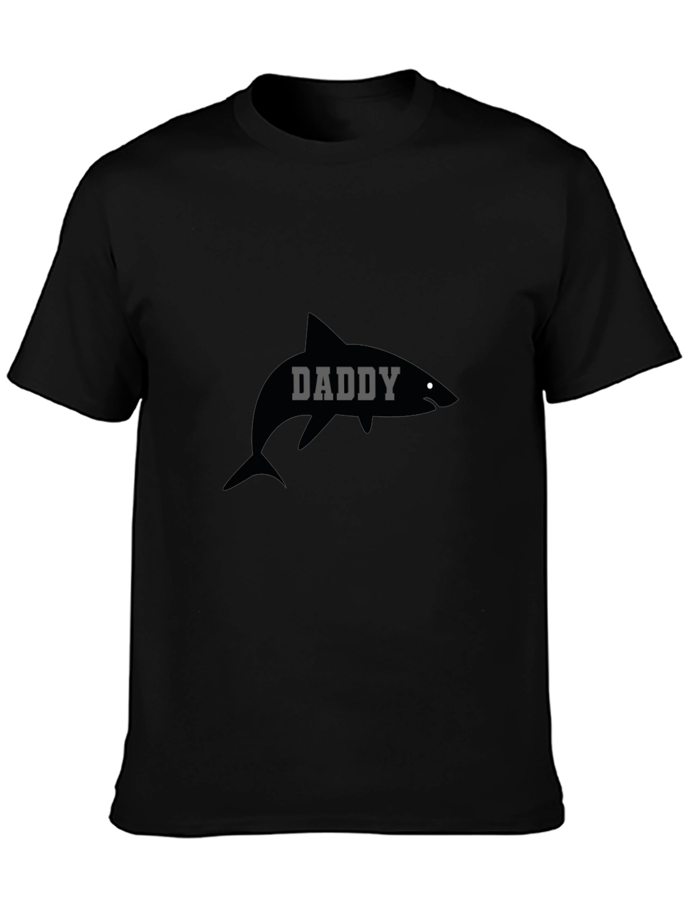 Daddy Shark T-Shirt - Black Graphic Tee