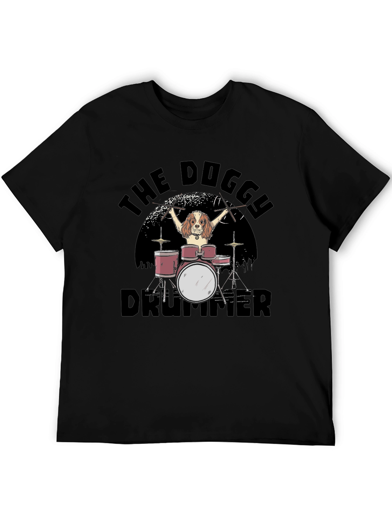 The Doggy Drummer Graphic T-Shirt